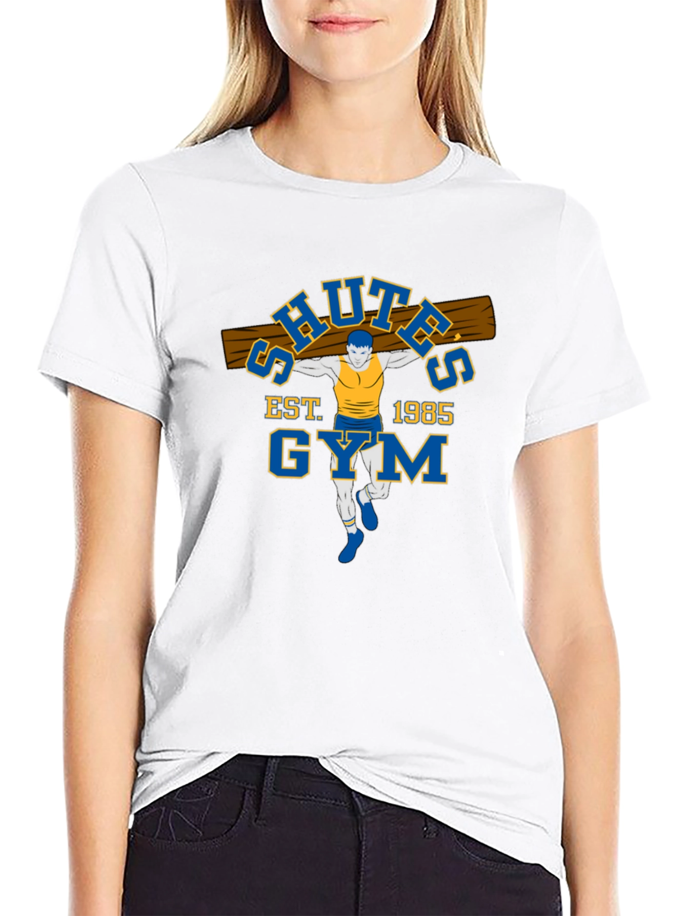 Schutes Gym Est. 1985 Black T-Shirt