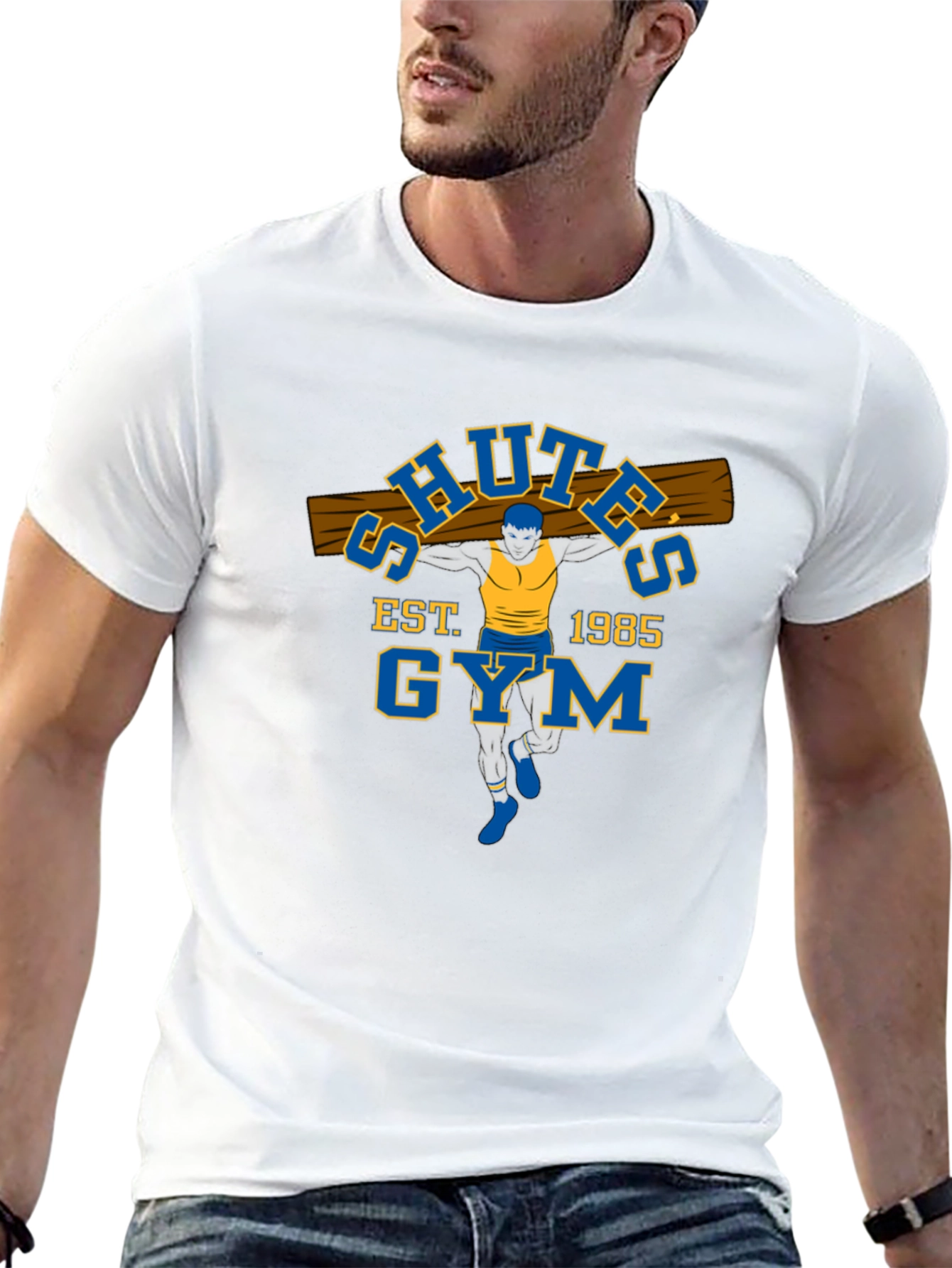 Schutes Gym Est. 1985 Black T-Shirt