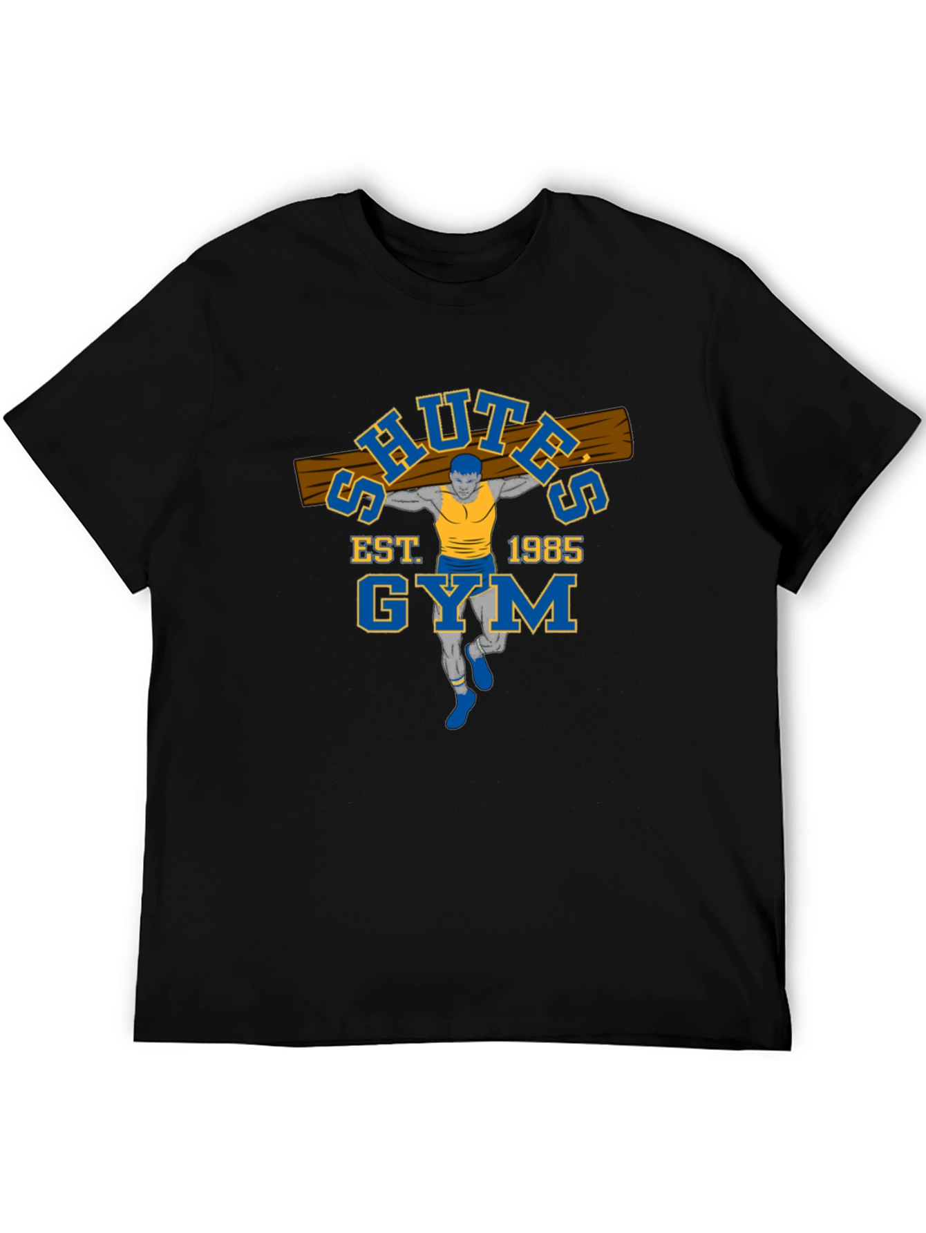 Schutes Gym Est. 1985 Black T-Shirt