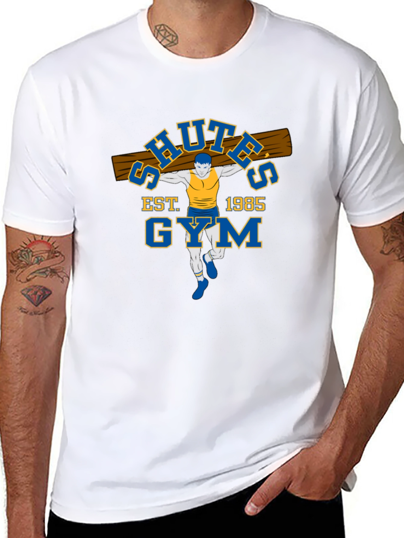 Schutes Gym Est. 1985 Black T-Shirt