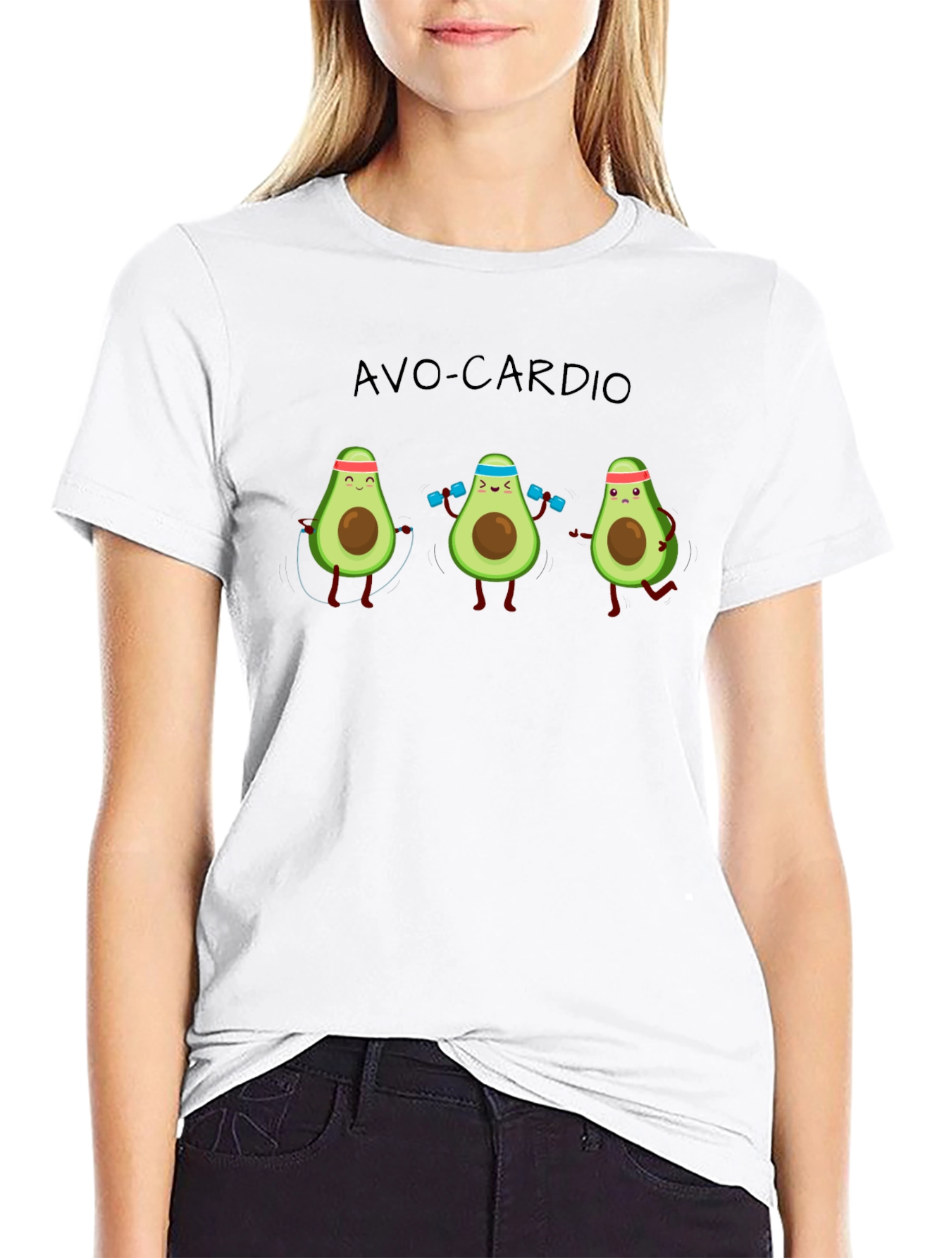 Avo-Cardio T-Shirt: Avocado Workout Humor