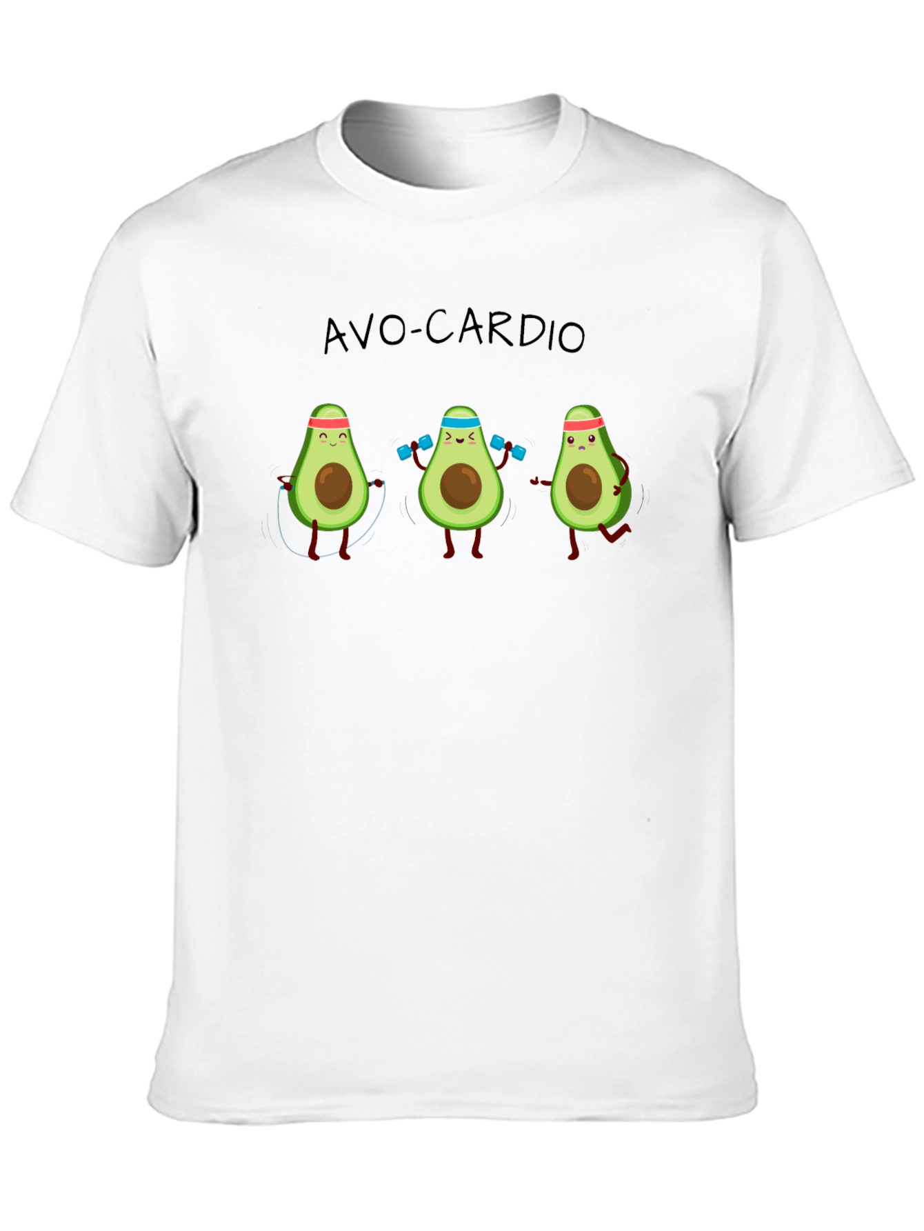 Avo-Cardio T-Shirt: Avocado Workout Humor