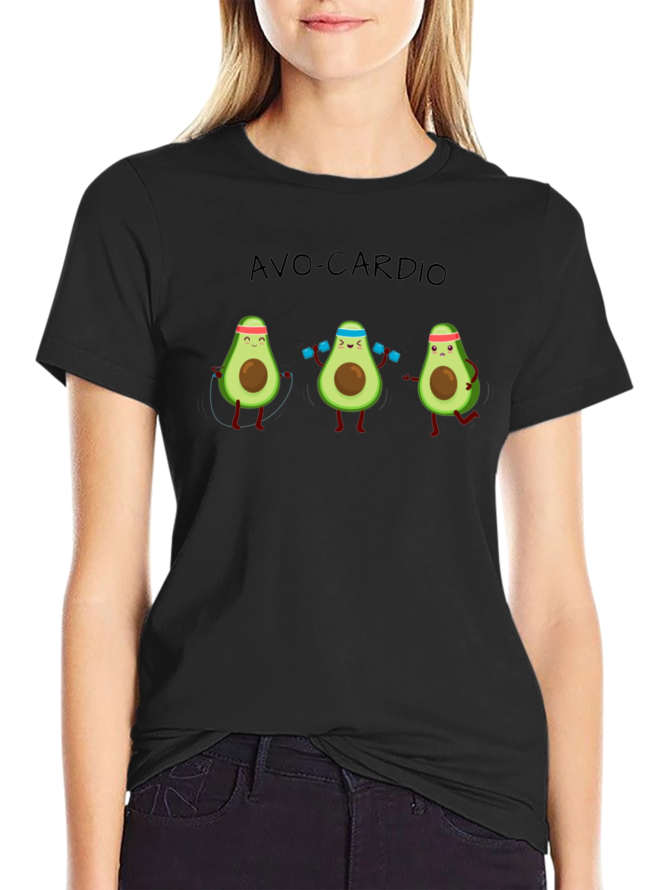 Avo-Cardio T-Shirt: Avocado Workout Humor