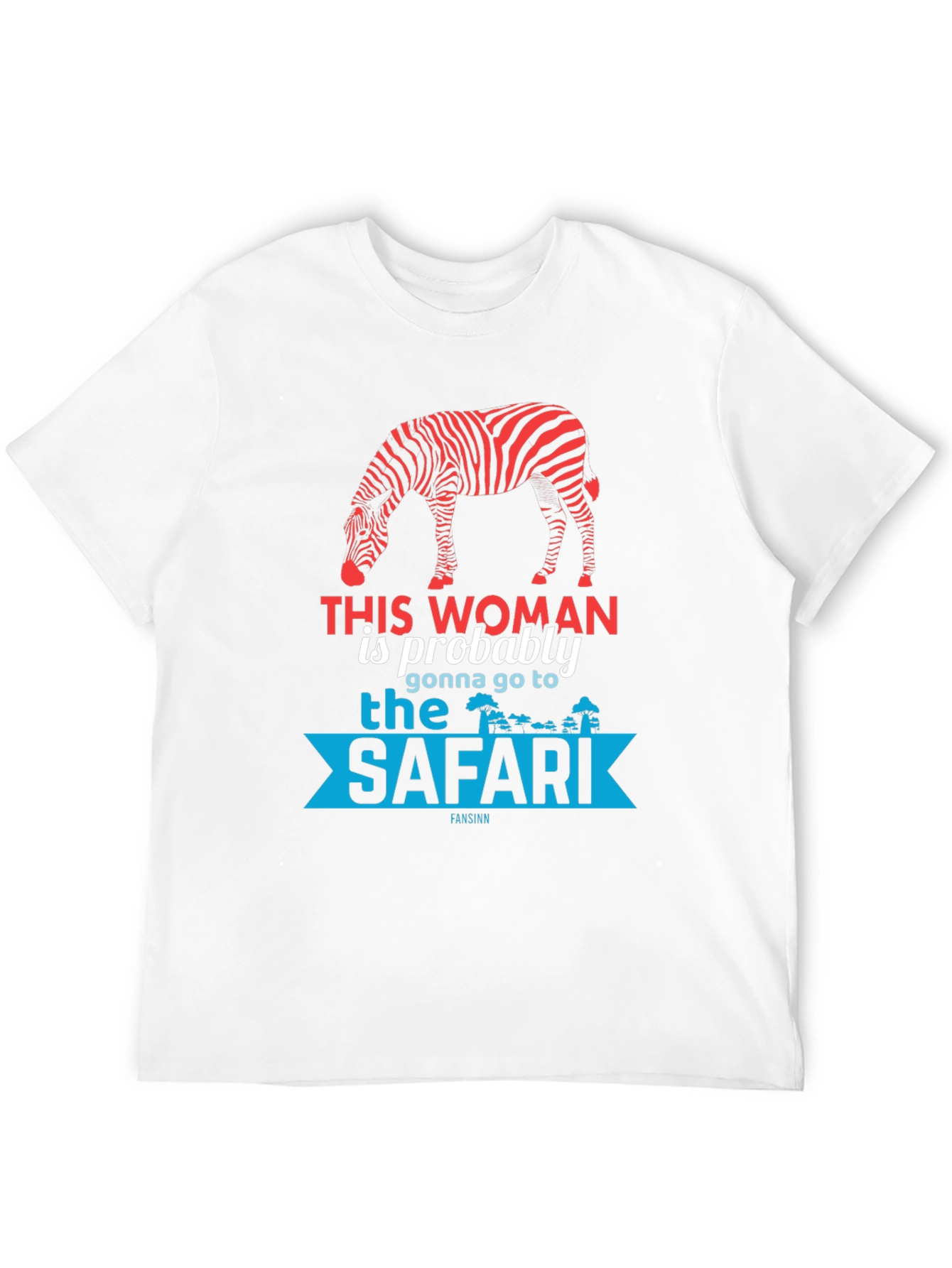 Safari Zebra Graphic Tee - Black Cotton T-Shirt