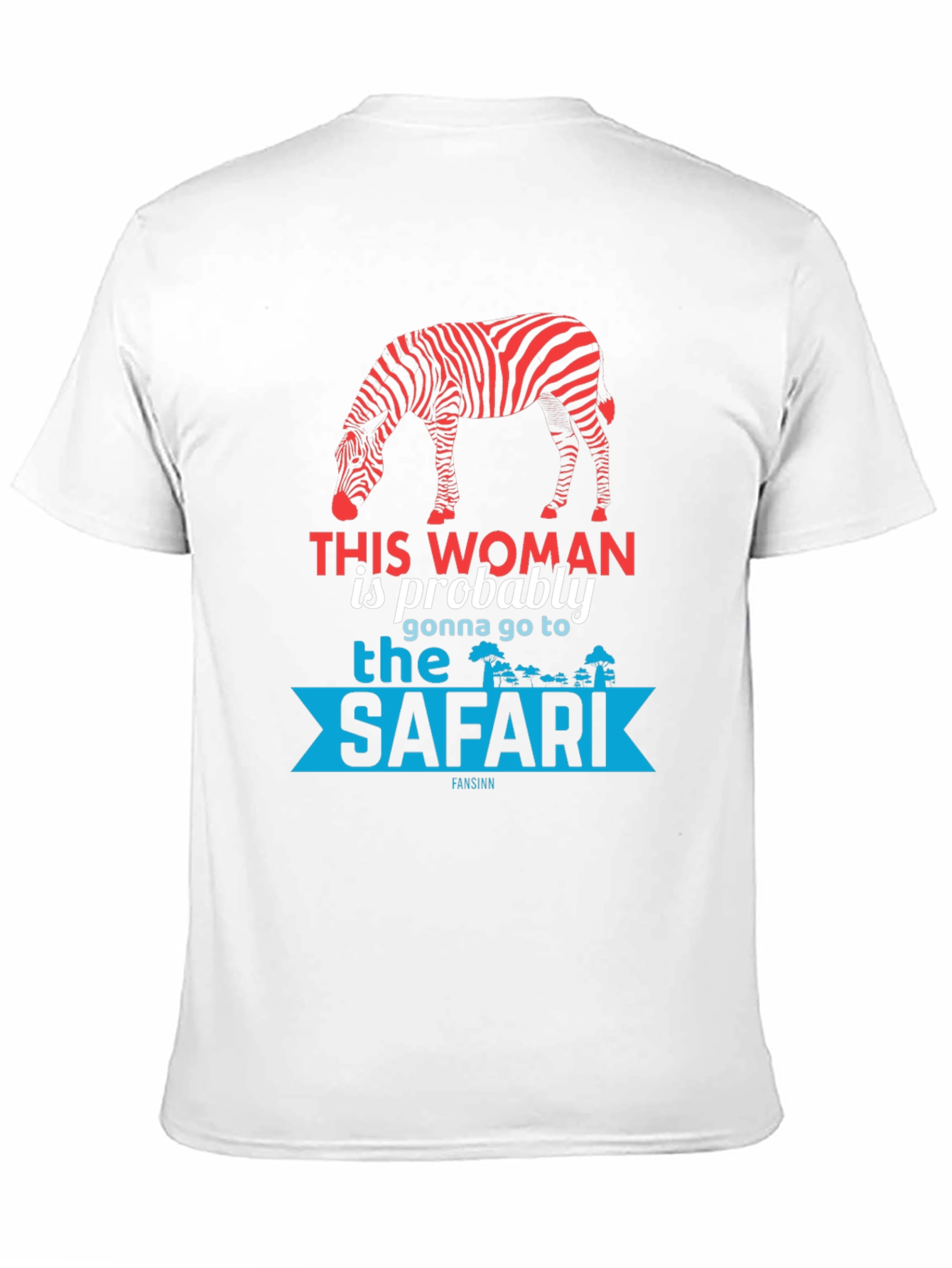 Safari Zebra Graphic Tee - Black Cotton T-Shirt