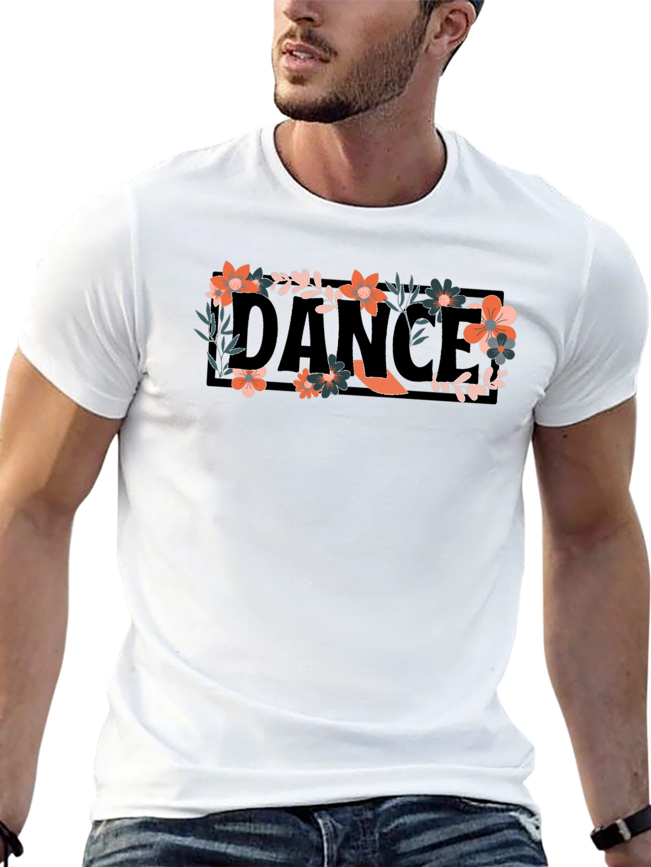 Floral Dance Graphic Tee - Stylish Comfort