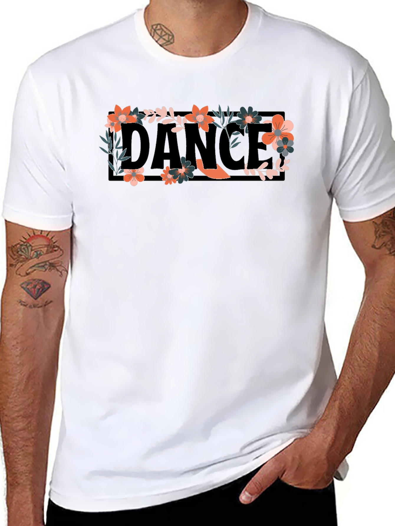 Floral Dance Graphic Tee - Stylish Comfort