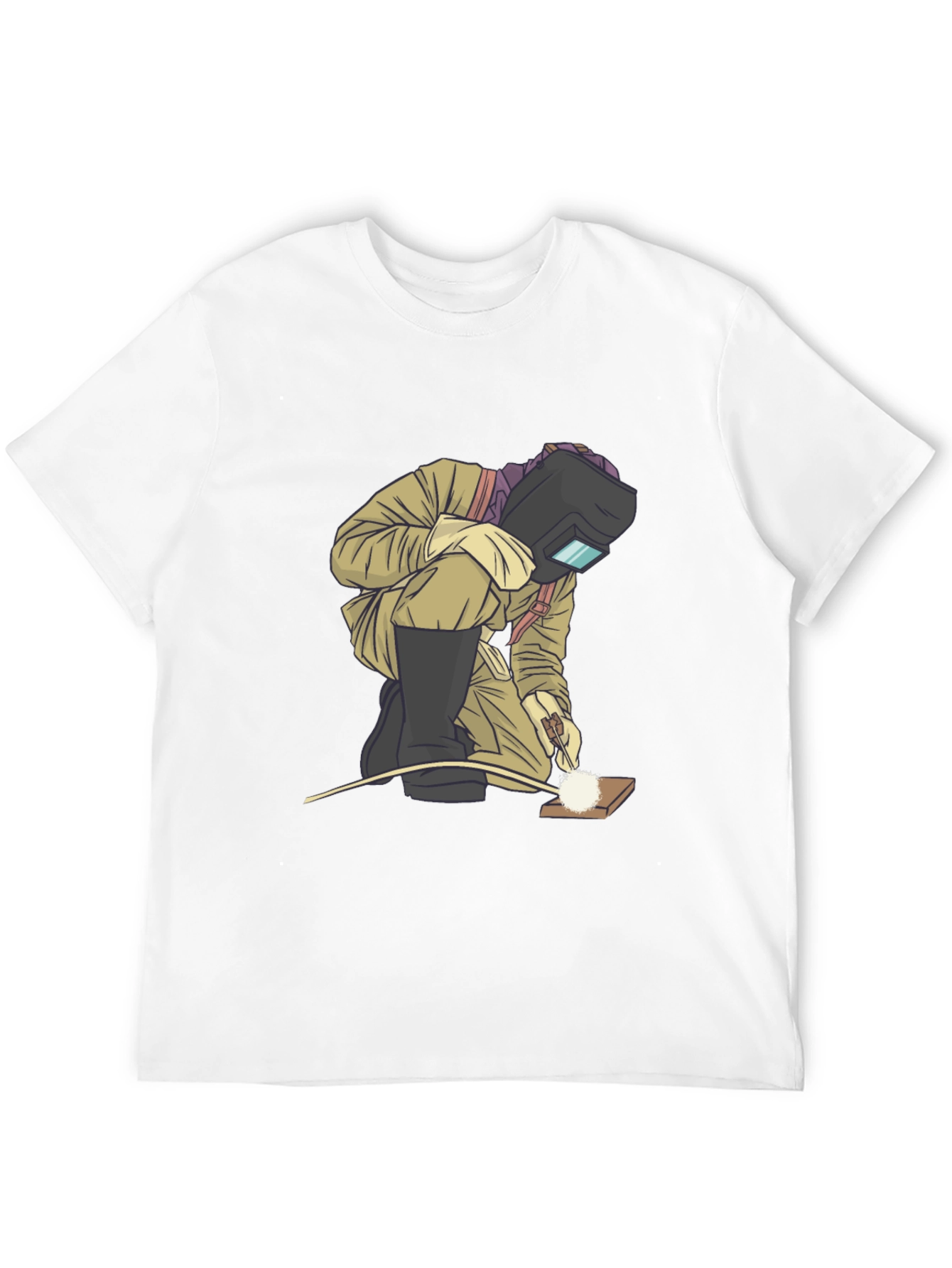 Welder Graphic T-Shirt - Black Cotton Tee