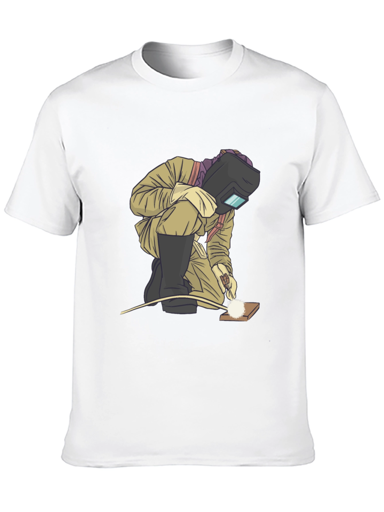 Welder Graphic T-Shirt - Black Cotton Tee