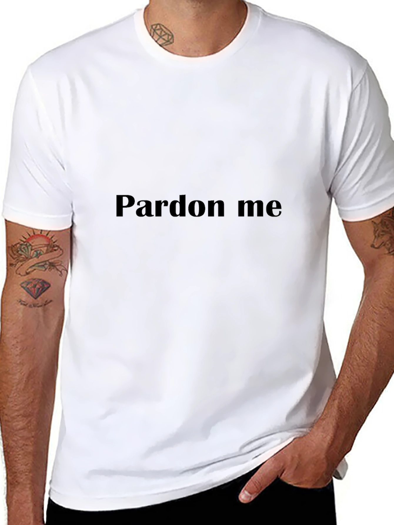 Pardon Me Graphic Tee - Casual Cotton T-Shirt