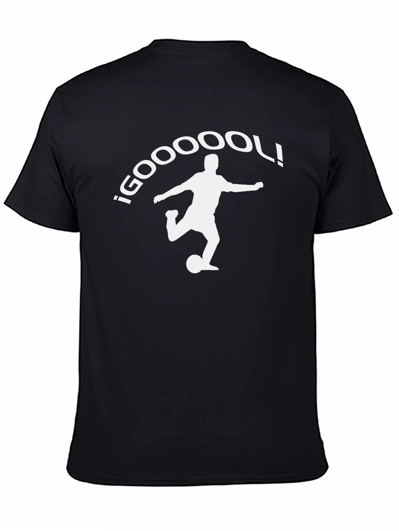 Goal! Soccer Player Graphic Tee - Black
