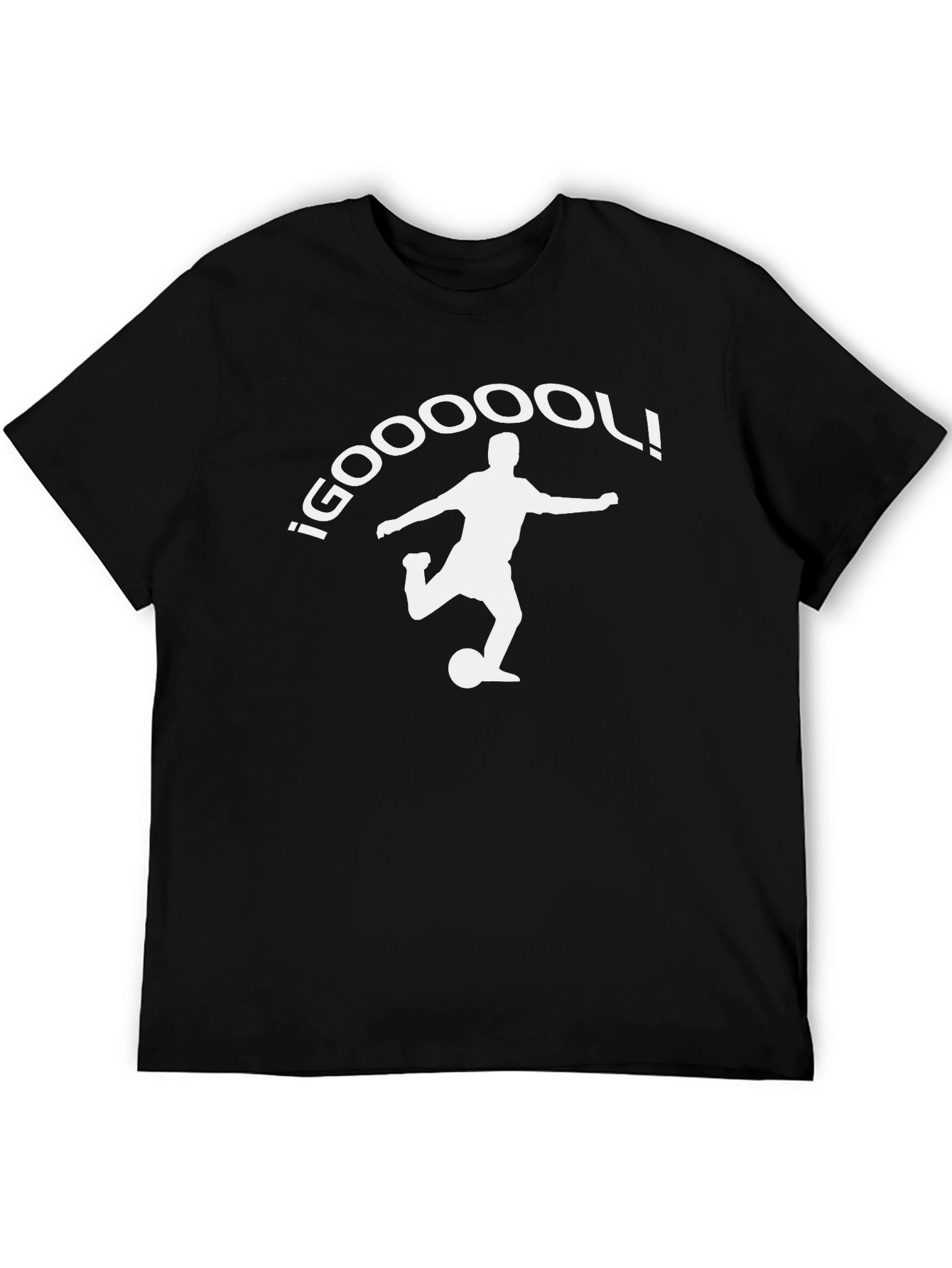 Goal! Soccer Player Graphic Tee - Black