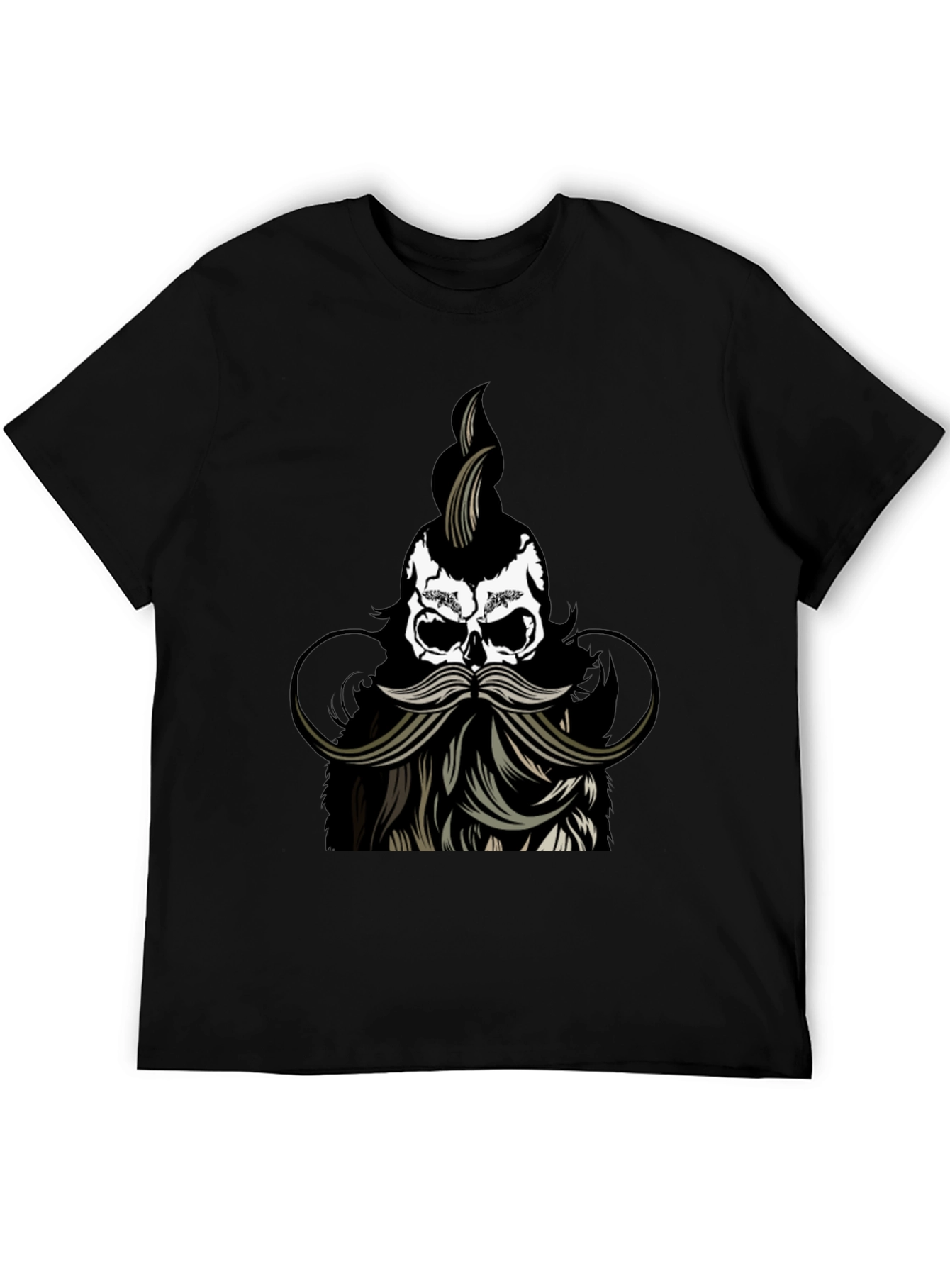 Skull with Beard Graphic Tee
