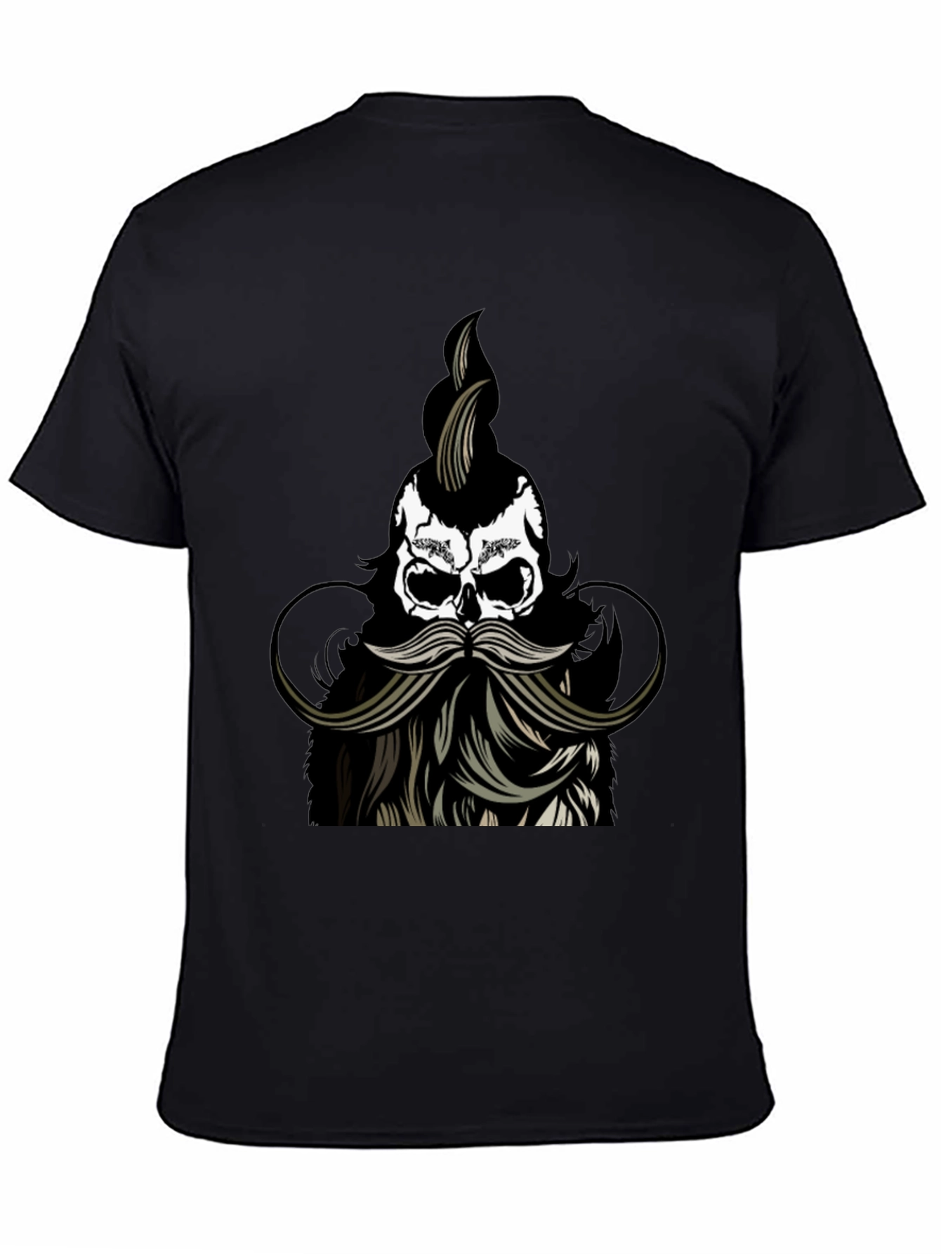 Skull with Beard Graphic Tee