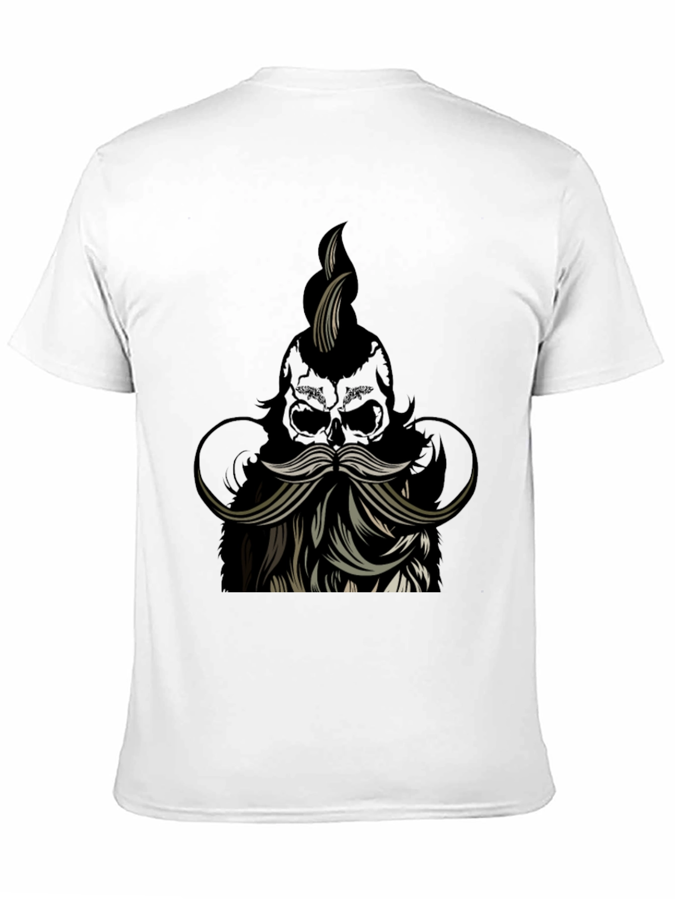 Skull with Beard Graphic Tee