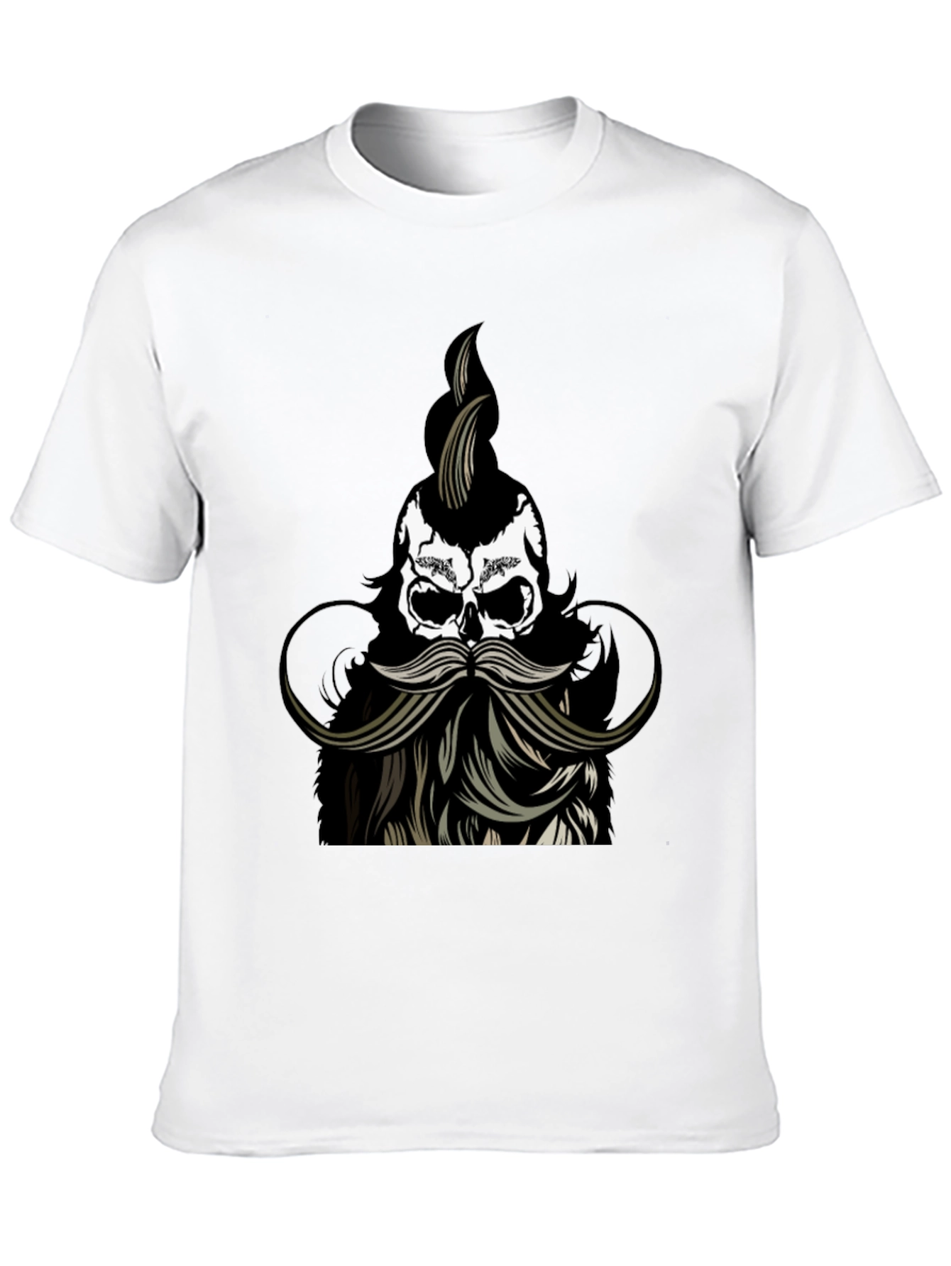 Skull with Beard Graphic Tee