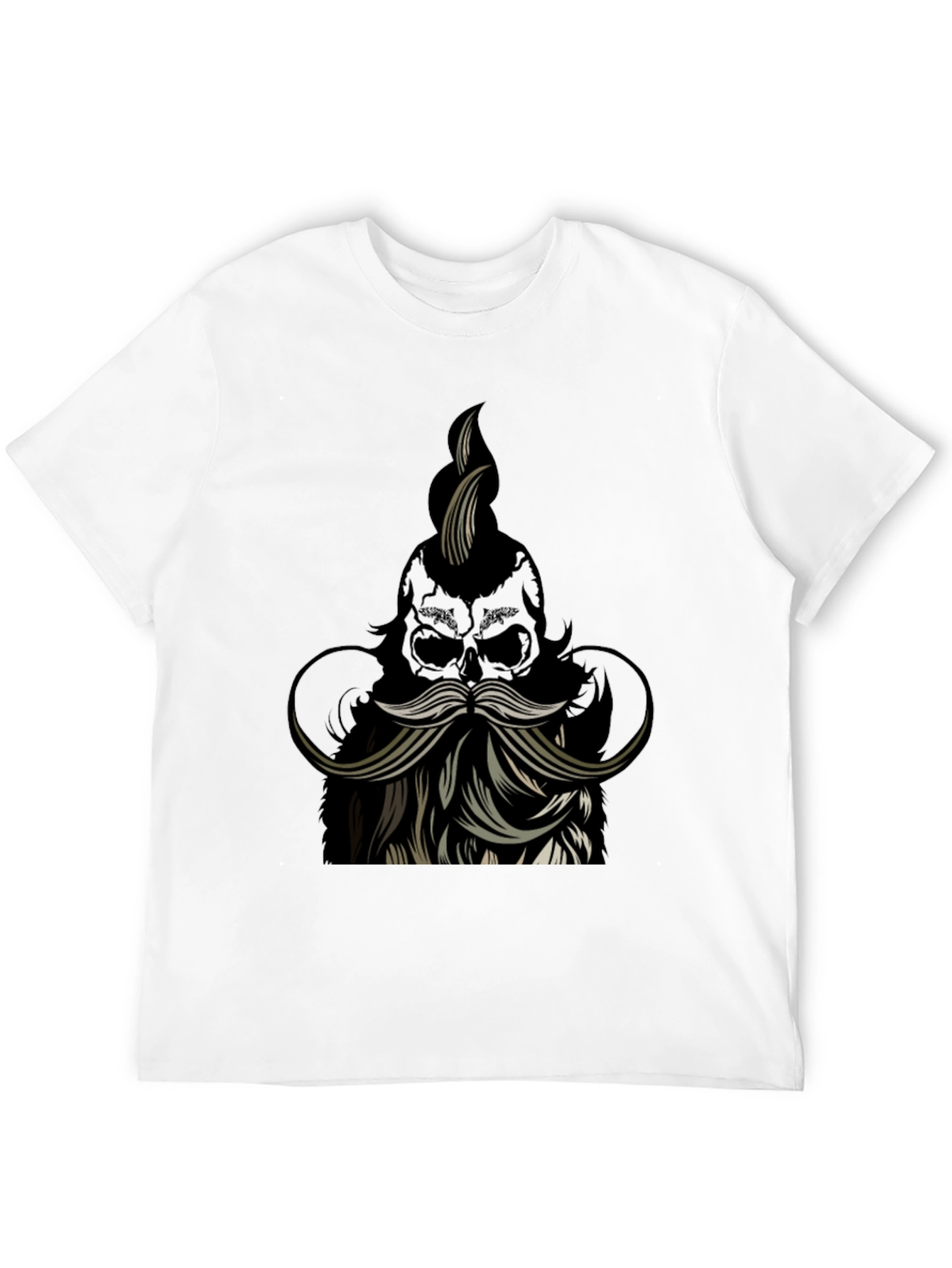 Skull with Beard Graphic Tee