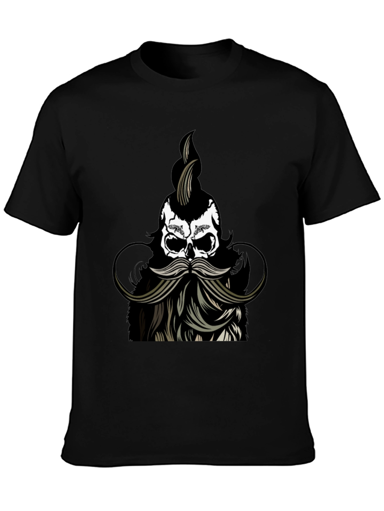 Skull with Beard Graphic Tee
