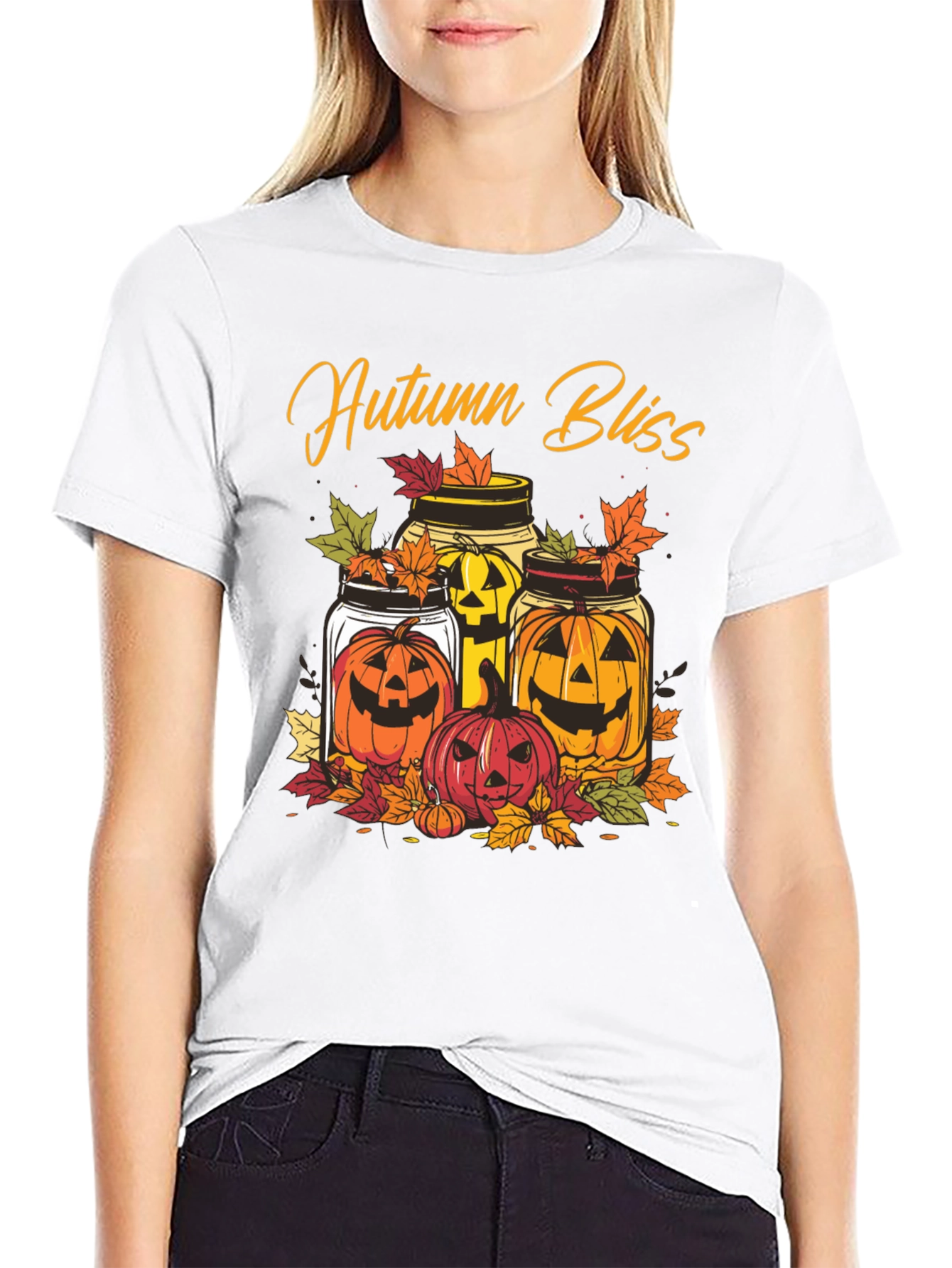 Autumn Bliss Pumpkin Jars T-Shirt - Halloween