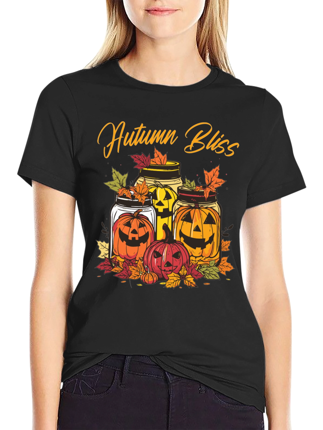 Autumn Bliss Pumpkin Jars T-Shirt - Halloween