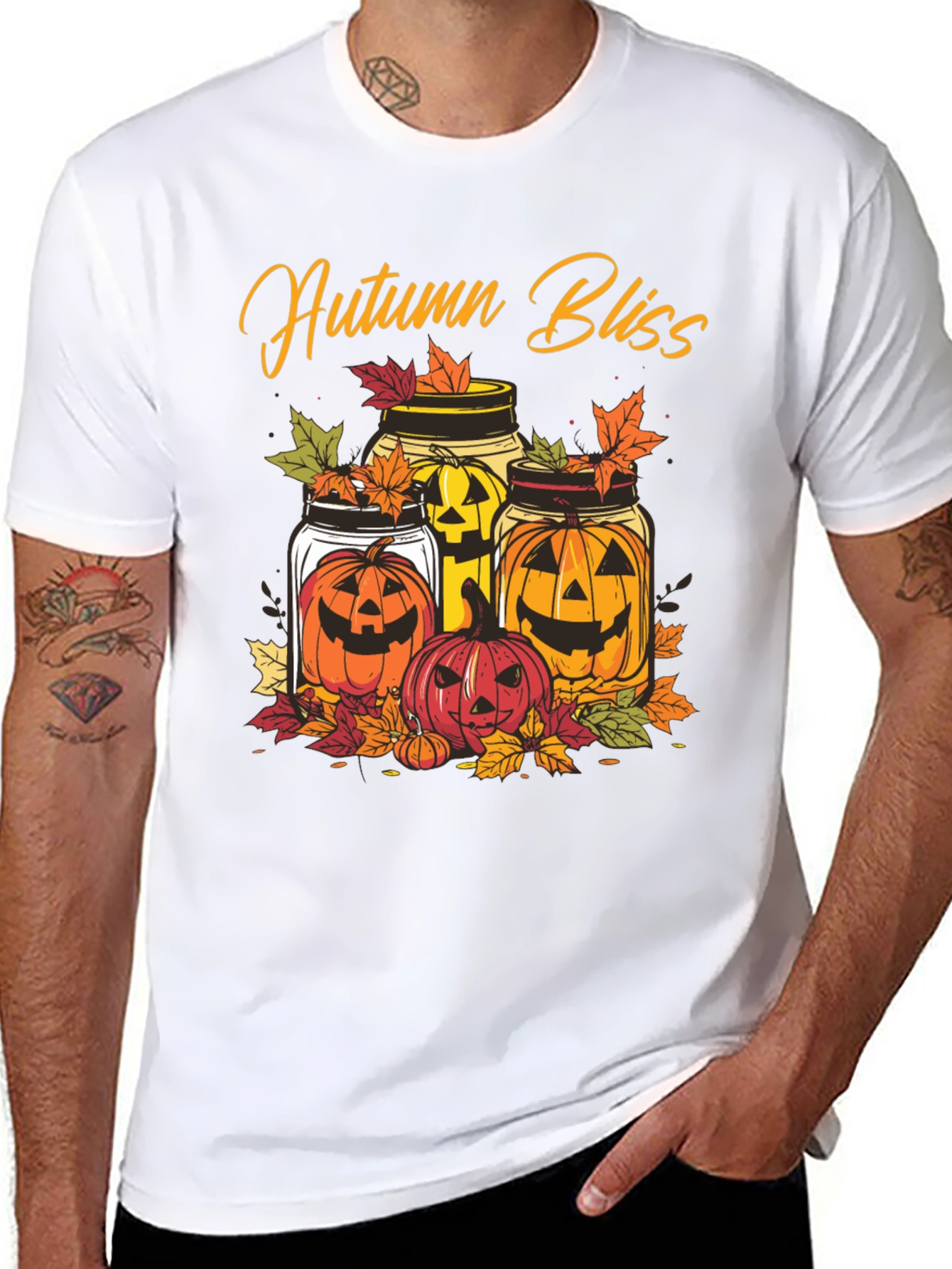 Autumn Bliss Pumpkin Jars T-Shirt - Halloween