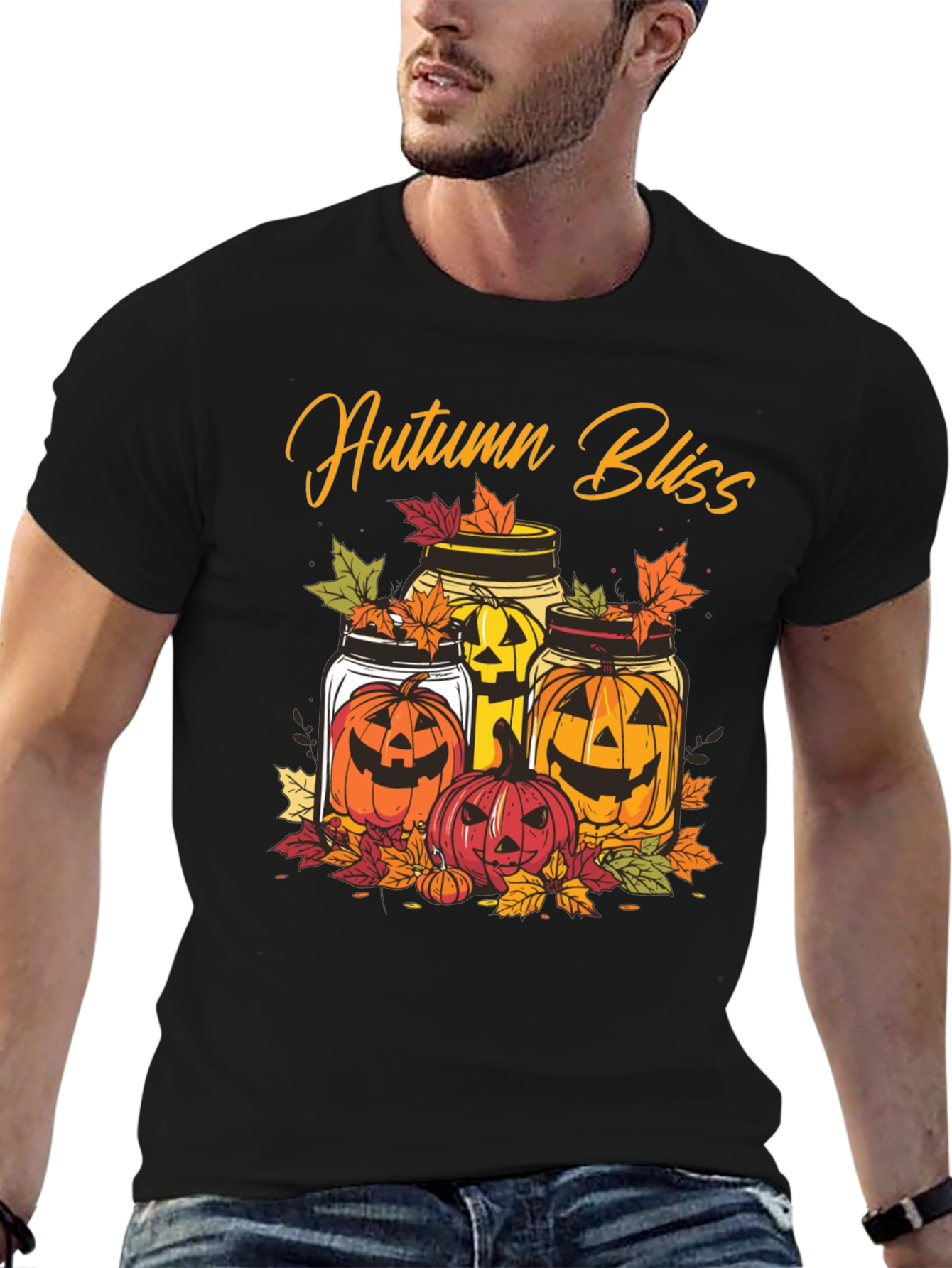 Autumn Bliss Pumpkin Jars T-Shirt - Halloween