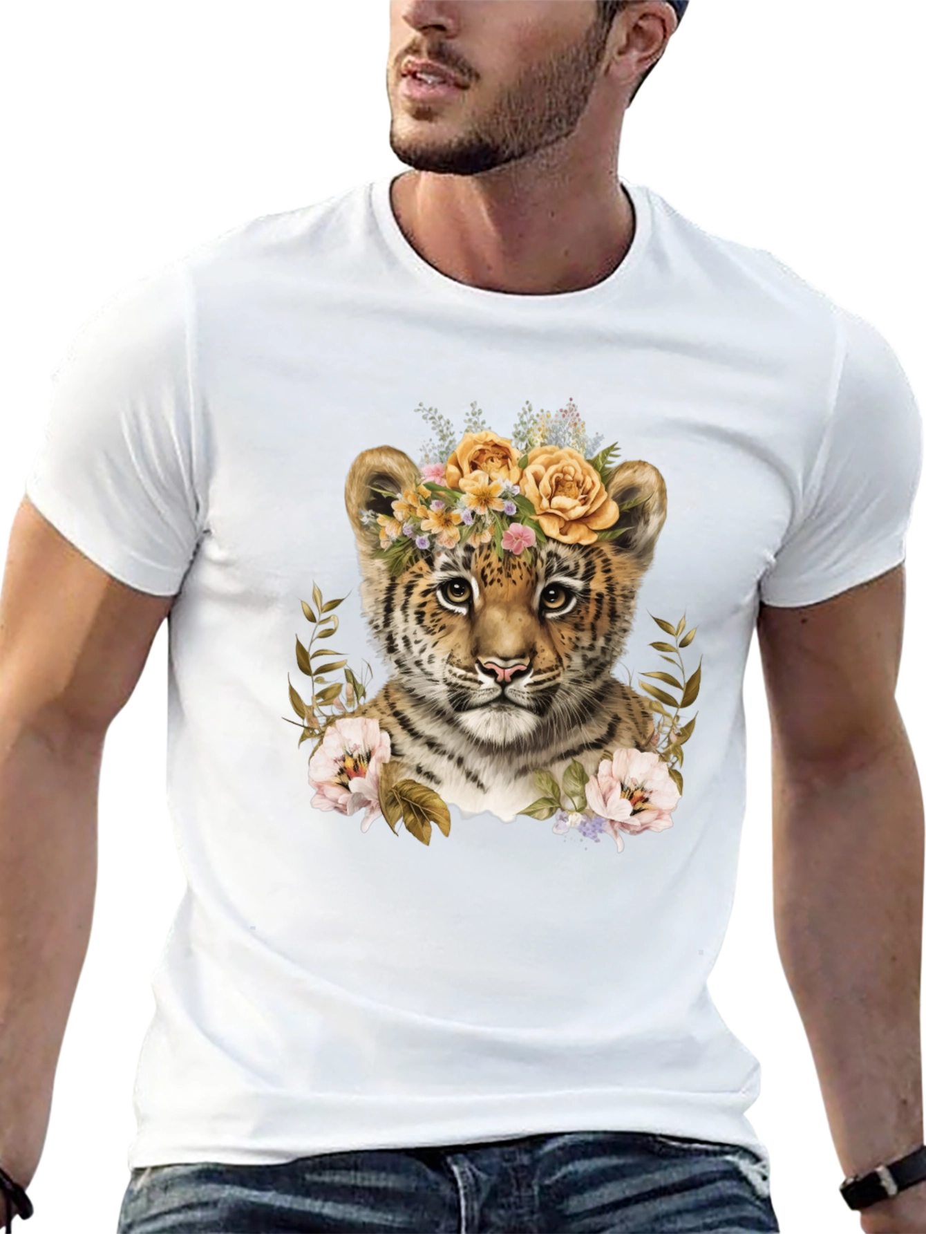Floral Tiger Cub Graphic Tee