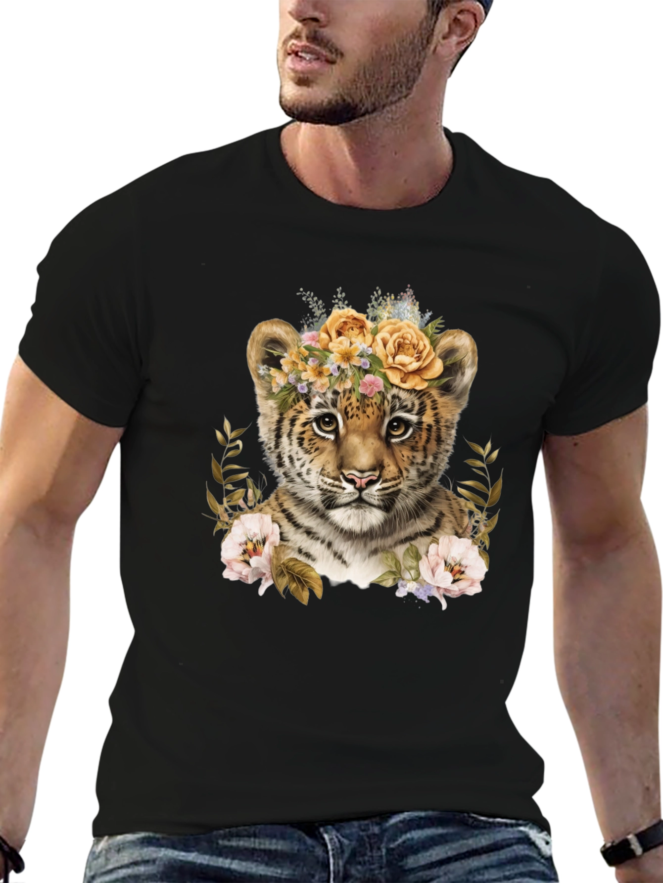 Floral Tiger Cub Graphic Tee