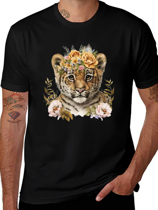 Floral Tiger Cub Graphic Tee