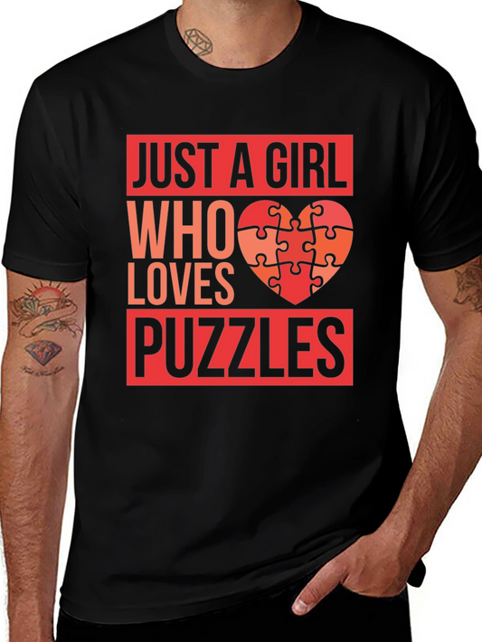 Just a Girl Who Loves Puzzles T-Shirt
