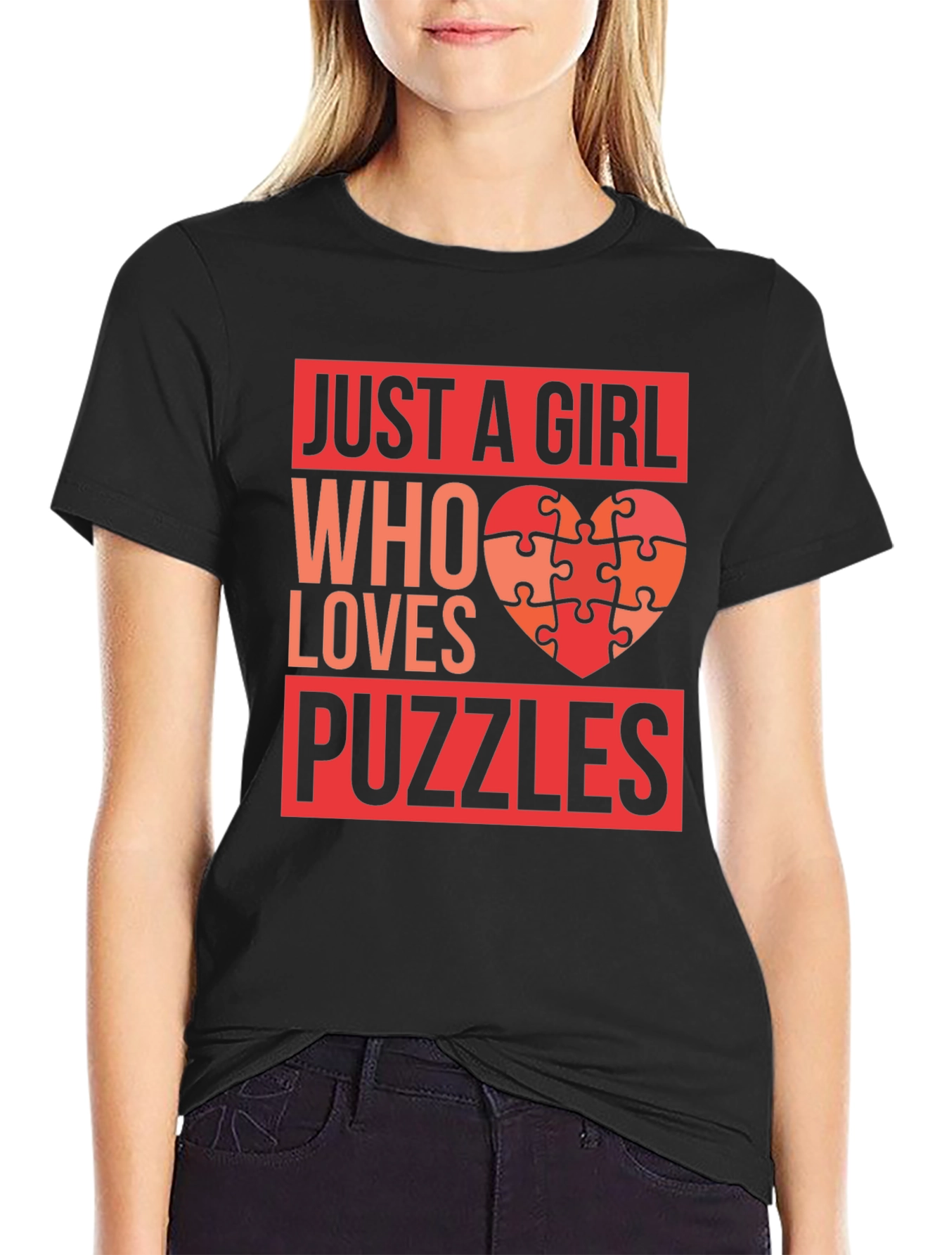 Just a Girl Who Loves Puzzles T-Shirt