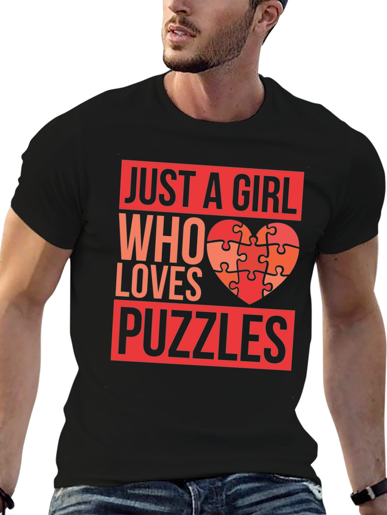 Just a Girl Who Loves Puzzles T-Shirt