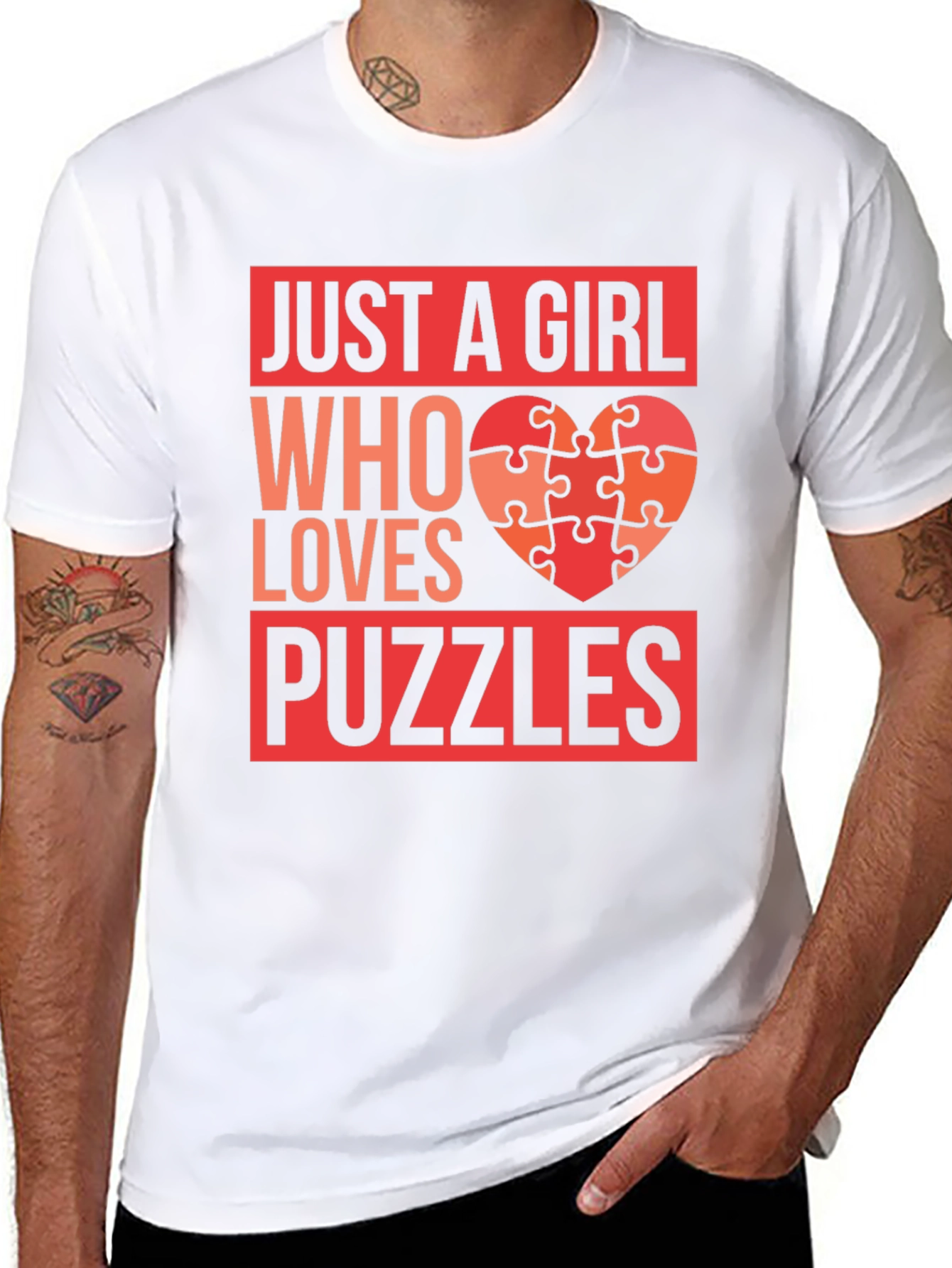 Just a Girl Who Loves Puzzles T-Shirt