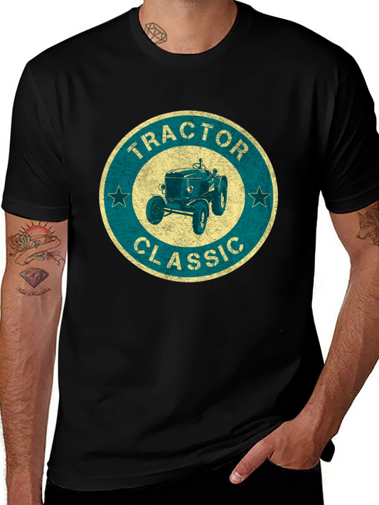 Classic Tractor Graphic Tee - Vintage Style
