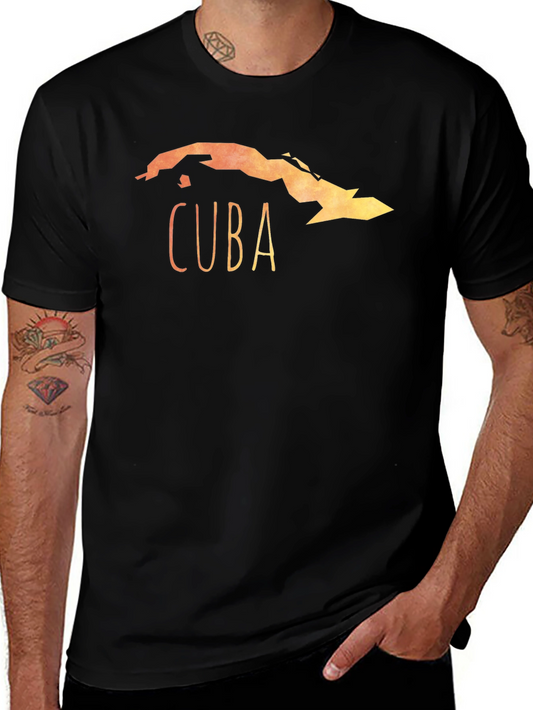 Cuba Map T-Shirt - Unique Travel Souvenir
