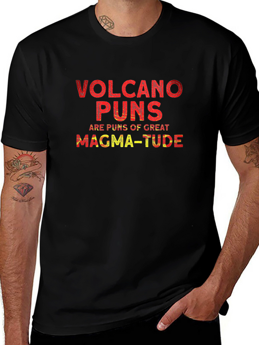 Volcano Puns Graphic T-Shirt - Great Magma-tude!