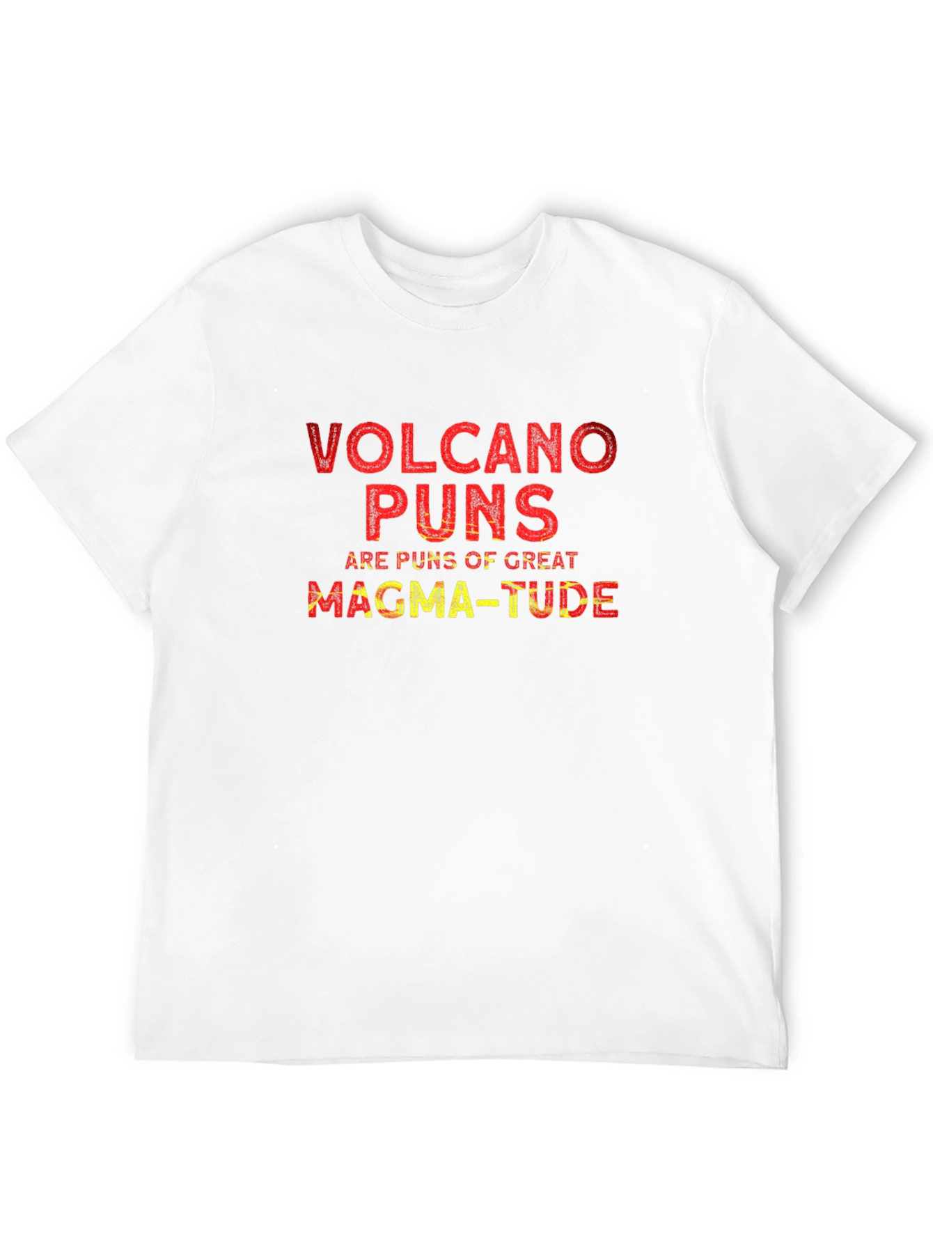 Volcano Puns Graphic T-Shirt - Great Magma-tude!