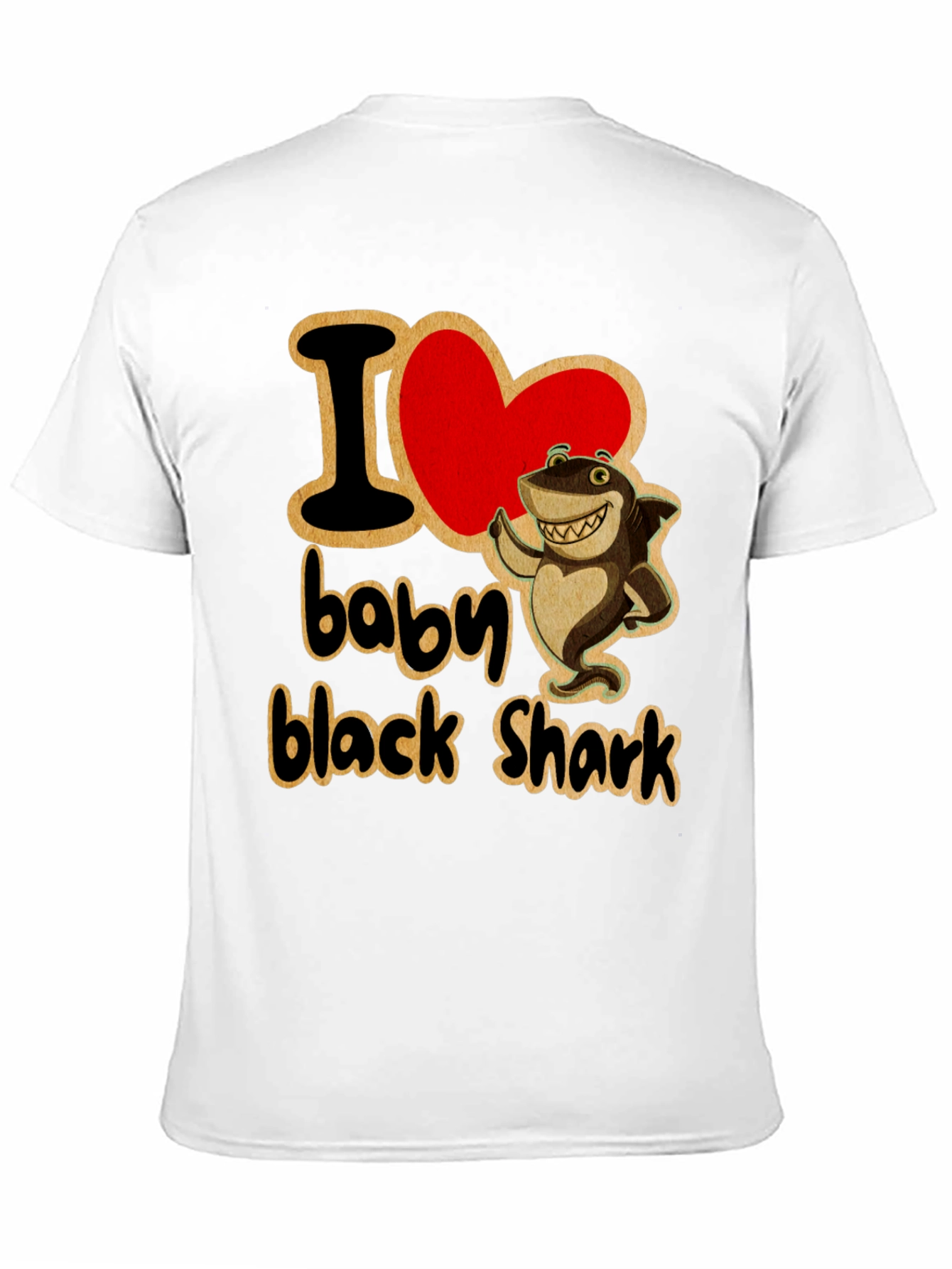 I Love Baby Black Shark T-Shirt