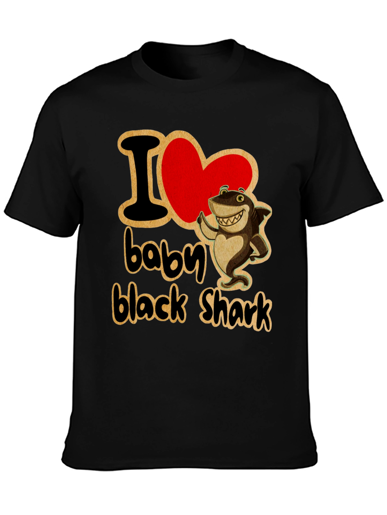 I Love Baby Black Shark T-Shirt