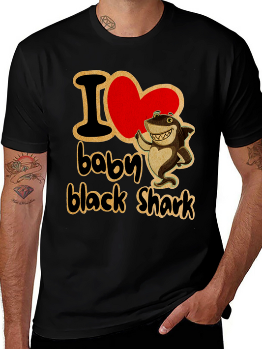 I Love Baby Black Shark T-Shirt