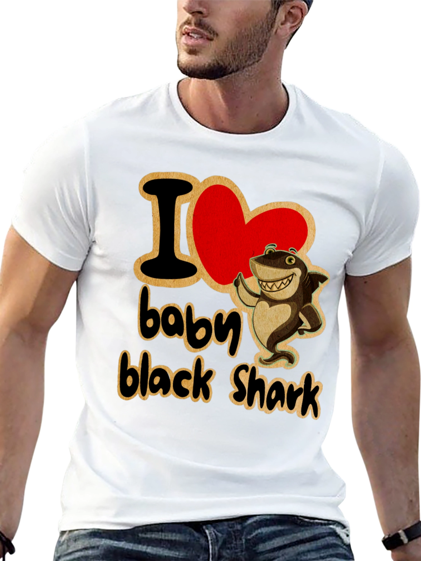 I Love Baby Black Shark T-Shirt