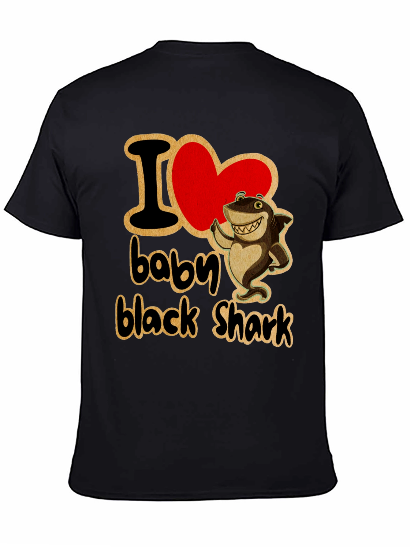 I Love Baby Black Shark T-Shirt