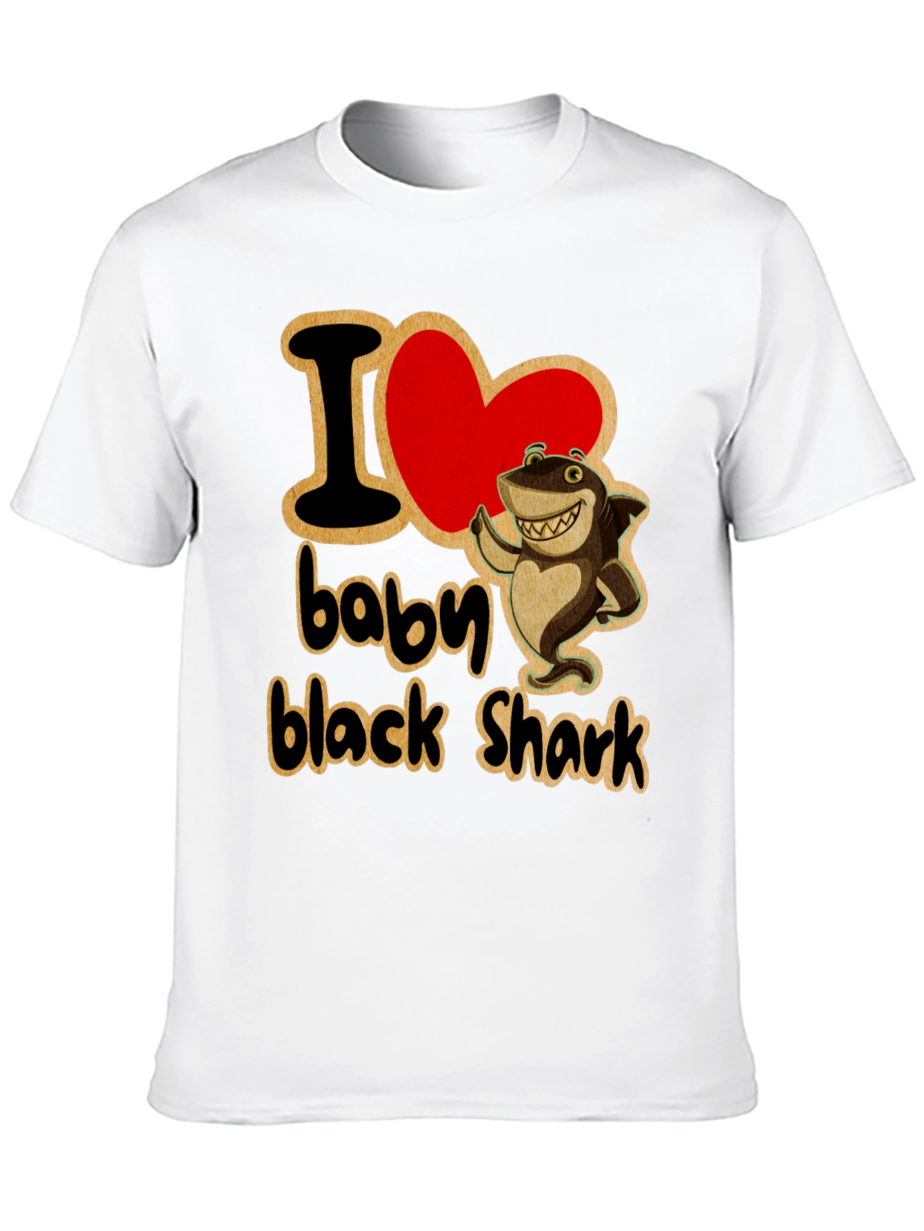 I Love Baby Black Shark T-Shirt