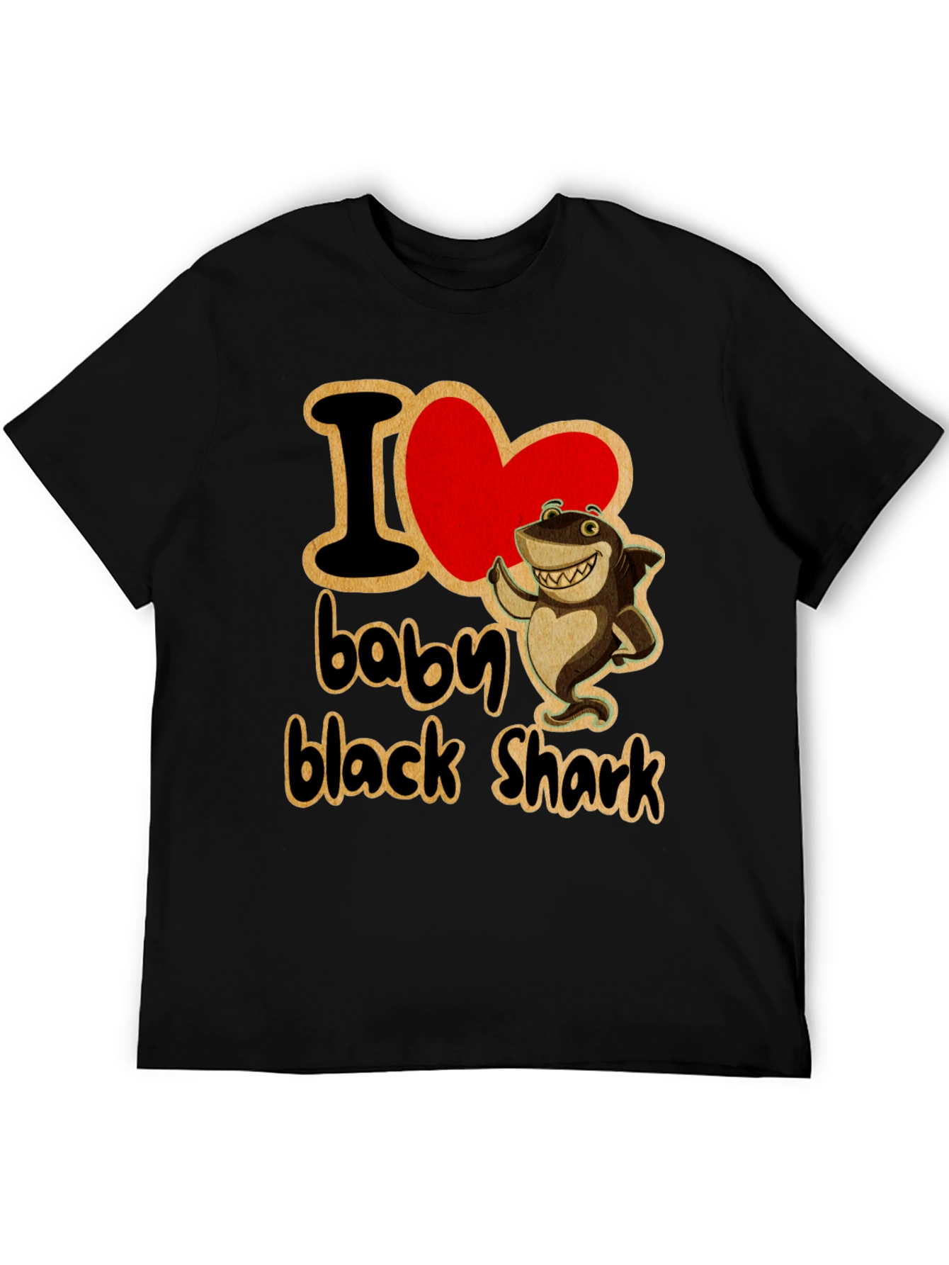 I Love Baby Black Shark T-Shirt