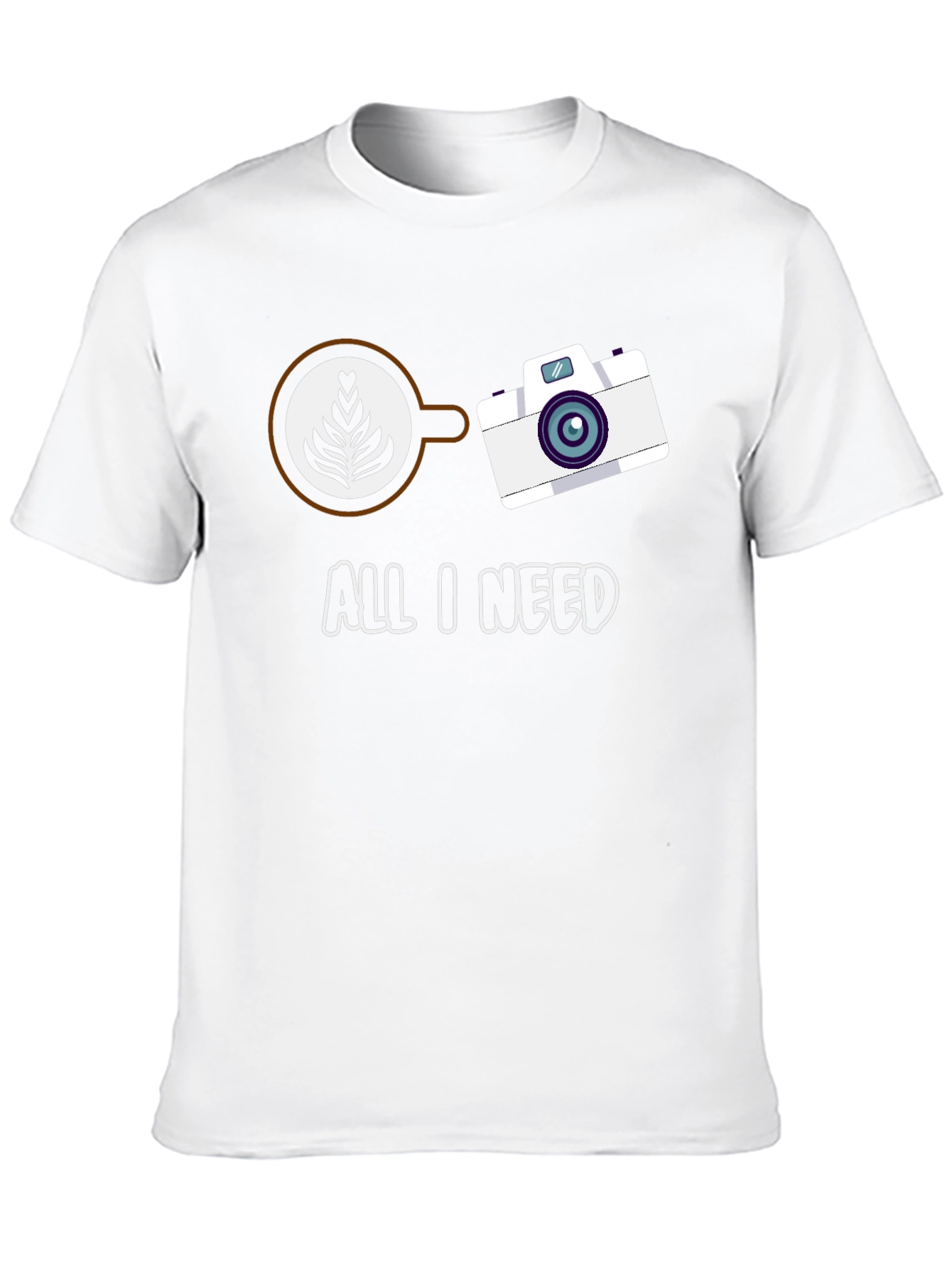 All I Need Coffee & Camera Graphic Tee