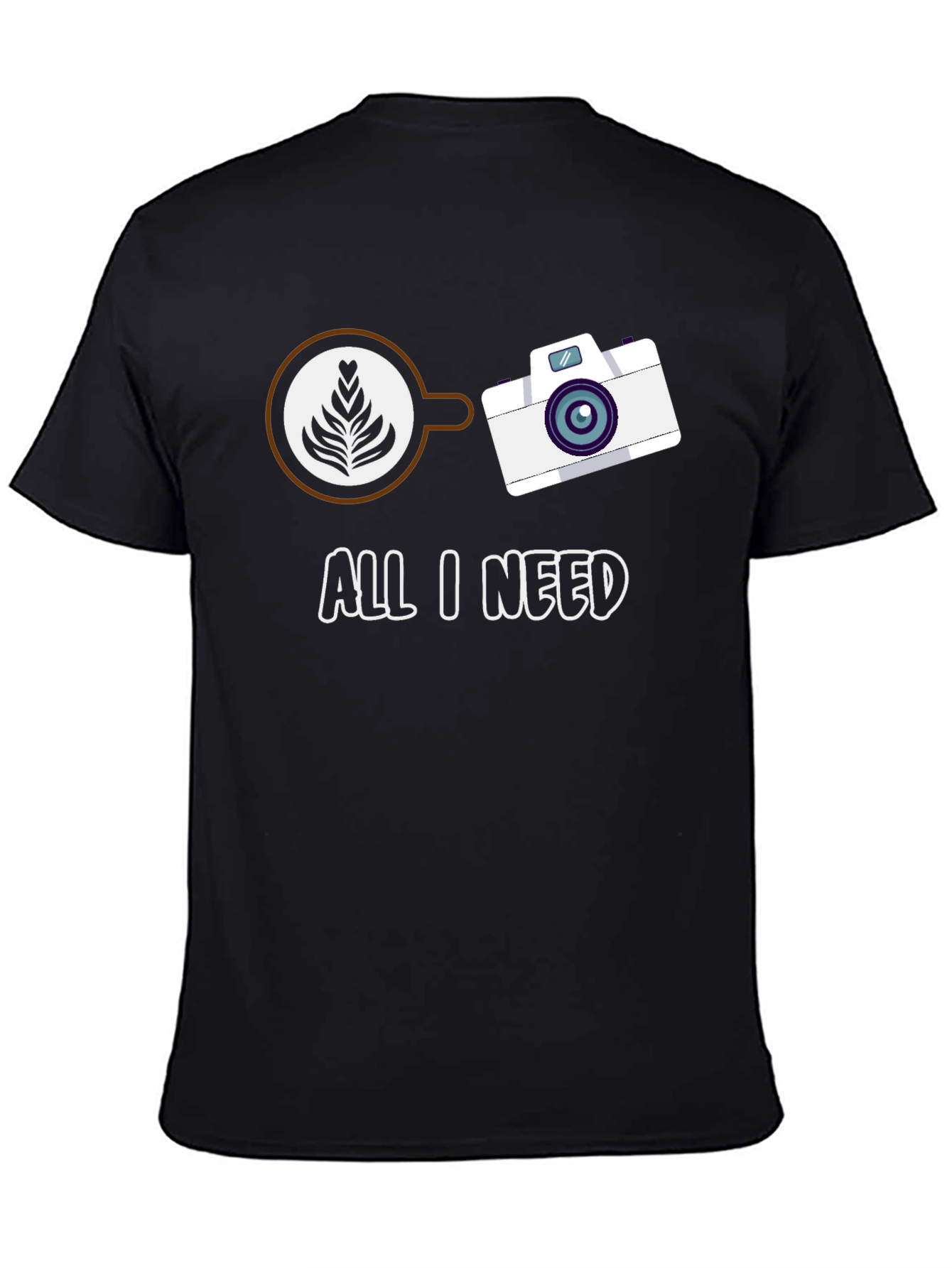 All I Need Coffee & Camera Graphic Tee