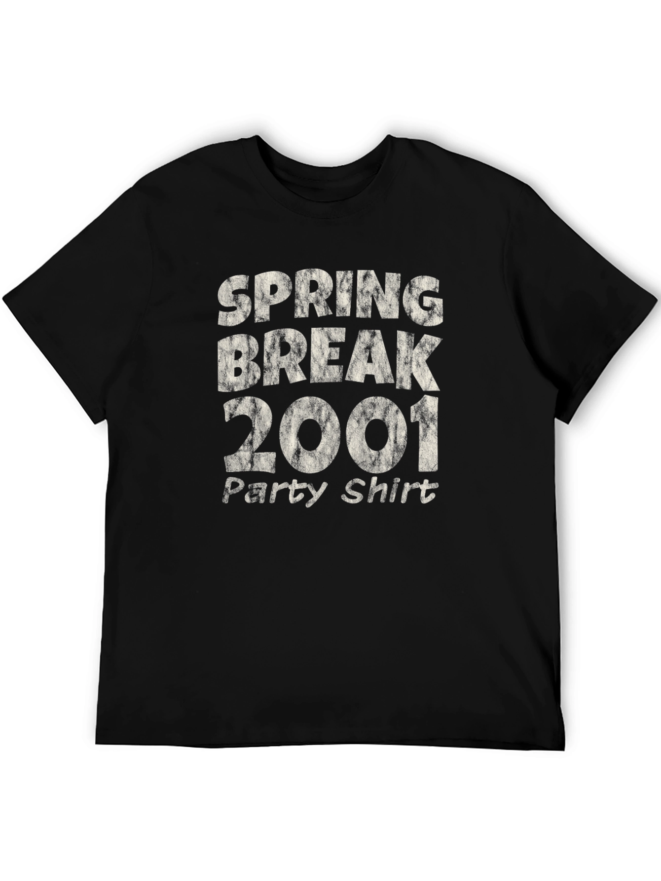 Spring Break 2001 Party Shirt - Black Tee