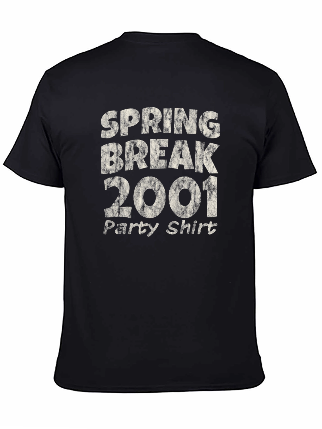 Spring Break 2001 Party Shirt - Black Tee