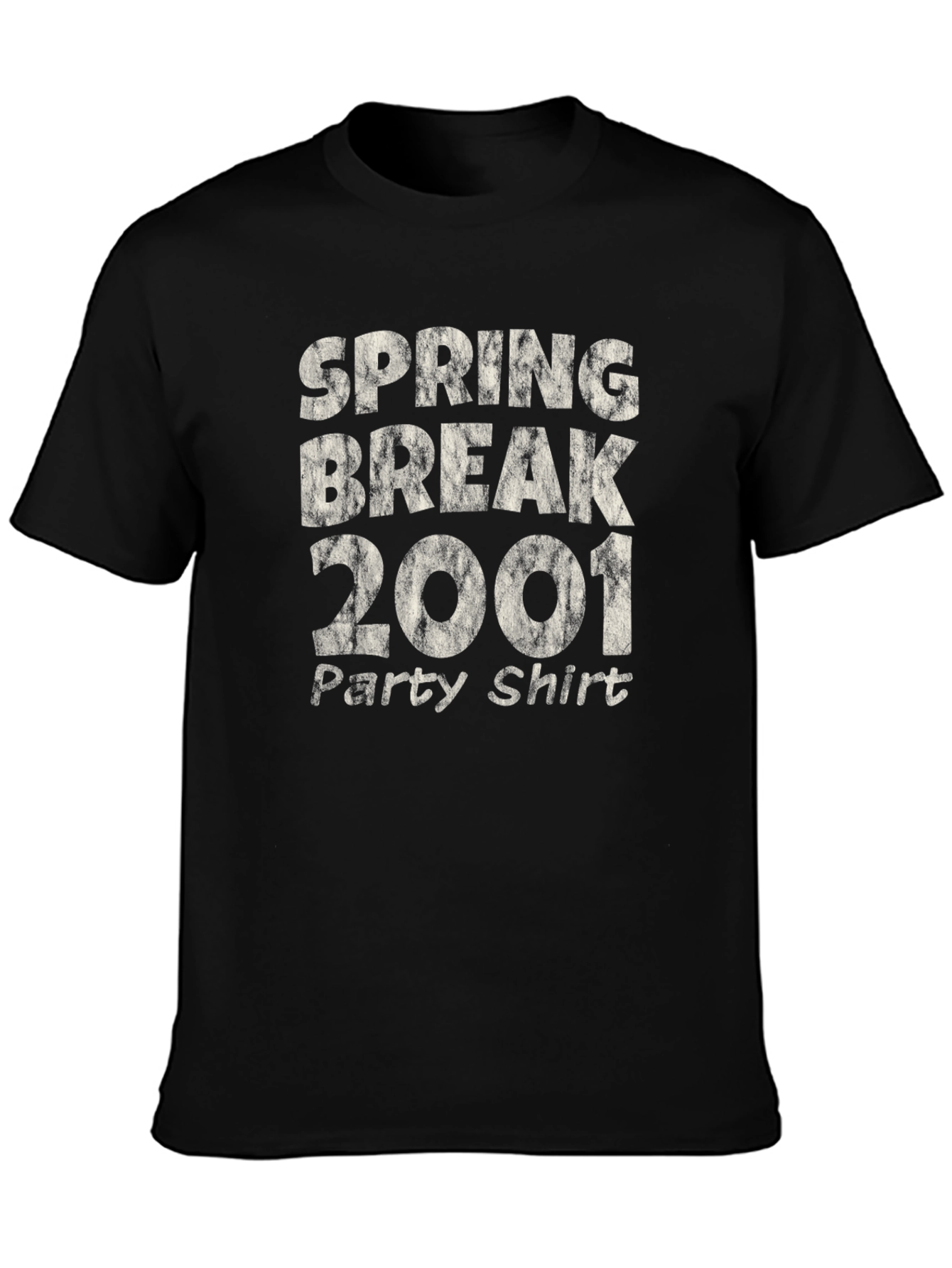 Spring Break 2001 Party Shirt - Black Tee