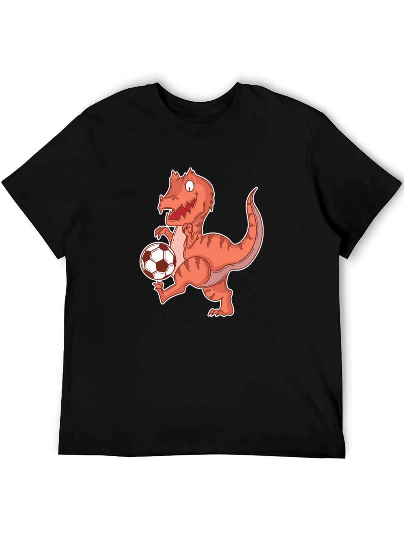 Dinosaur Soccer Player Graphic T-Shirt